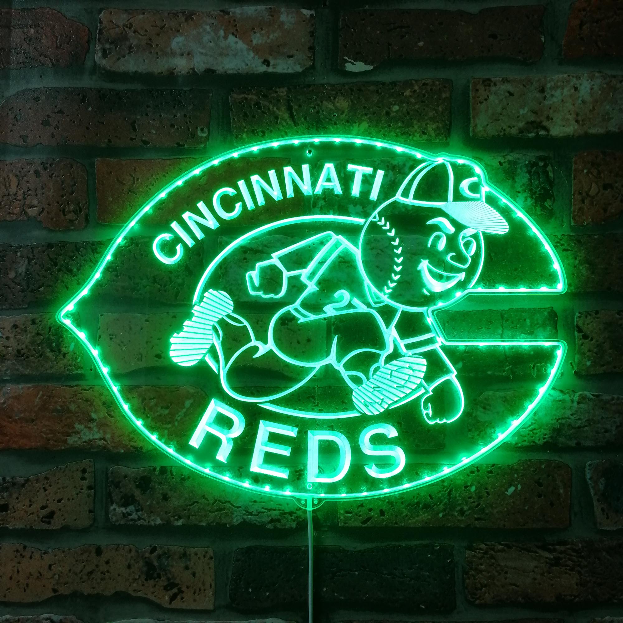 Cincinnati Reds Dynamic RGB Edge Lit LED Sign