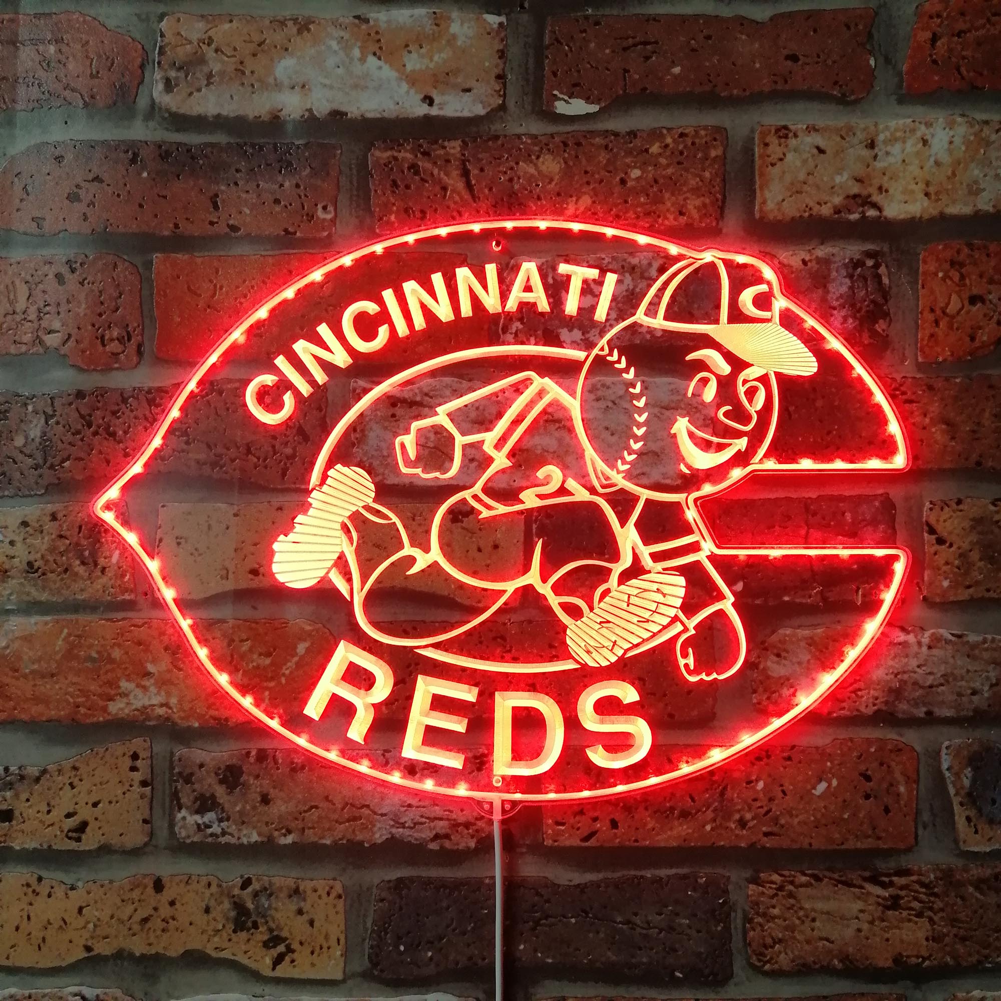 Cincinnati Reds Dynamic RGB Edge Lit LED Sign