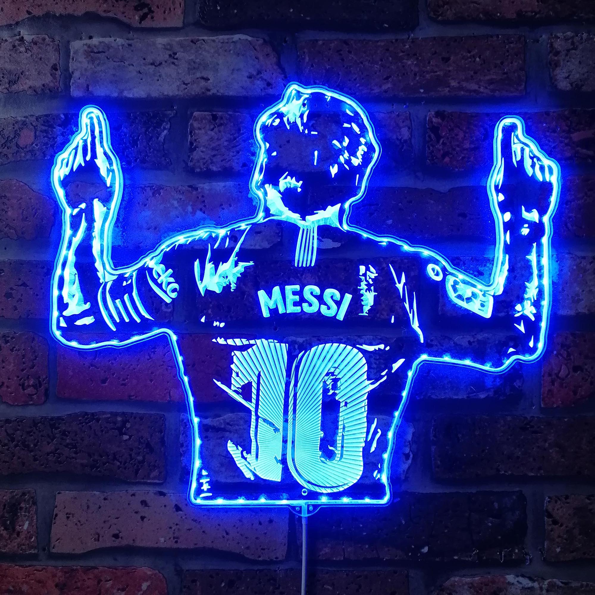 Messi Dynamic RGB Edge Lit LED Sign