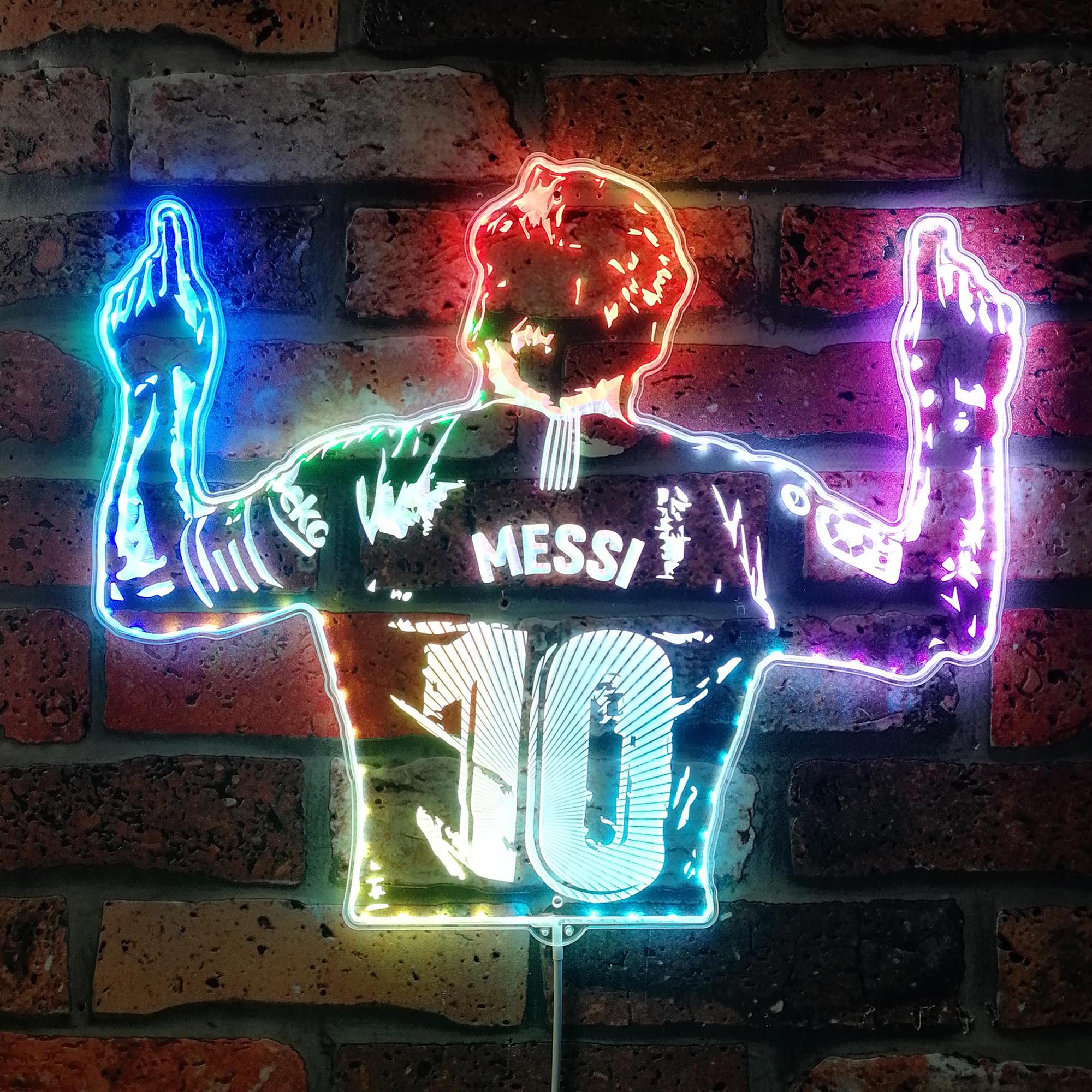 Messi Dynamic RGB Edge Lit LED Sign