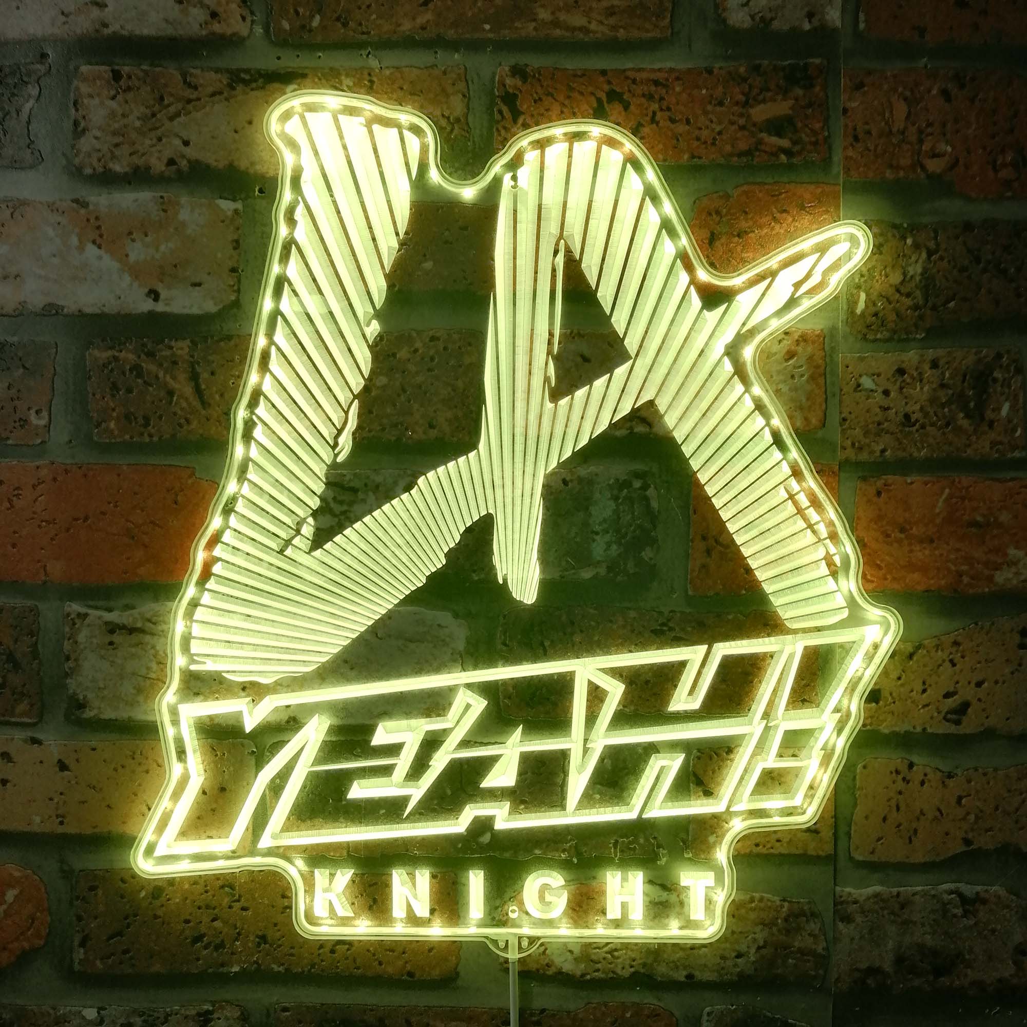 WWE LA Knight Dynamic RGB Edge Lit LED Sign