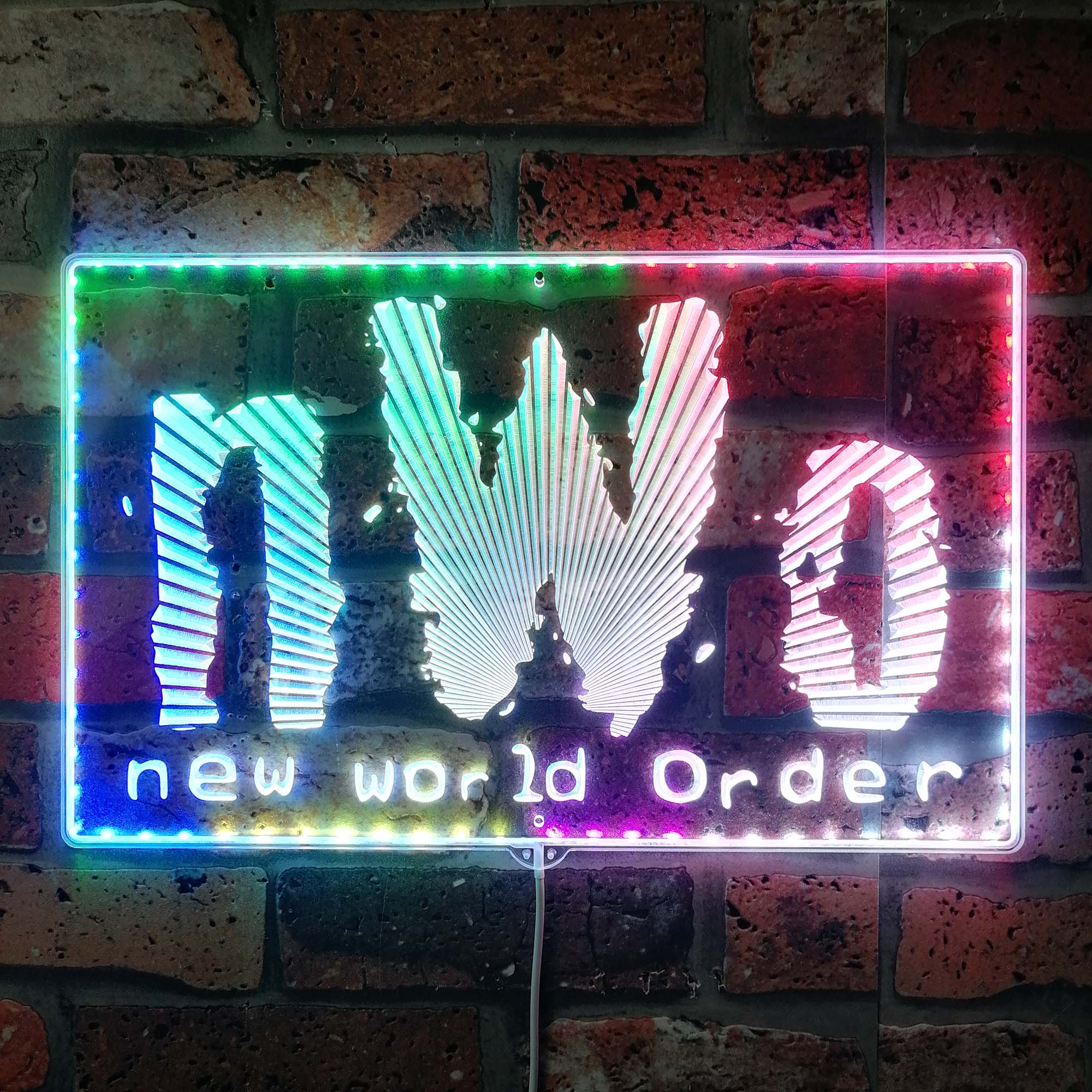 WWE nWo Dynamic RGB Edge Lit LED Sign