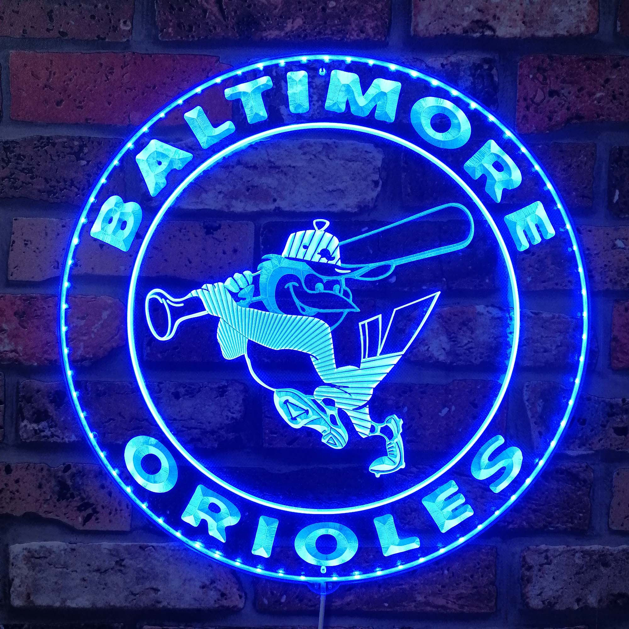 Baltimore Orioles Dynamic RGB Edge Lit LED Sign