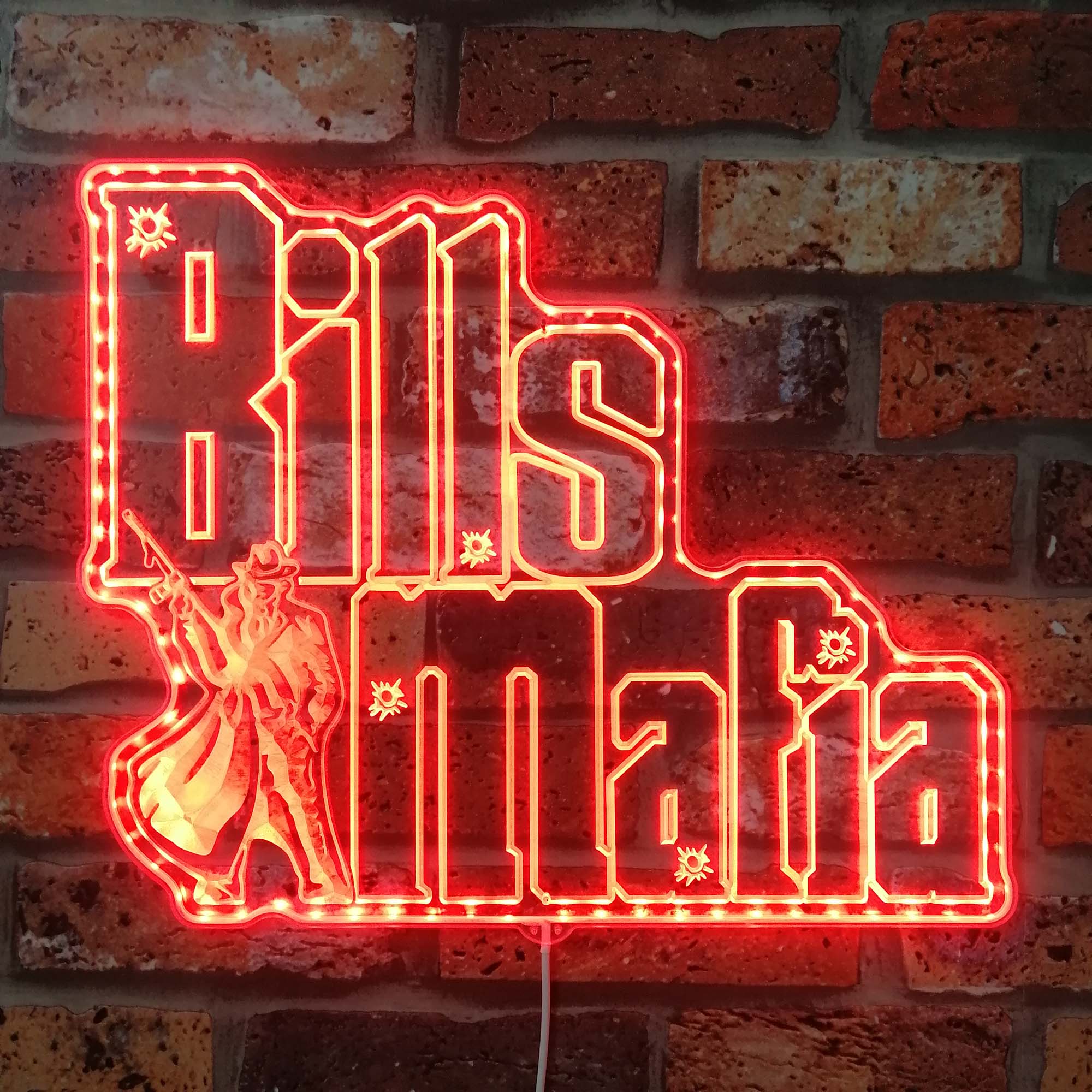 Buffalo Bills Mifia Dynamic RGB Edge Lit LED Sign