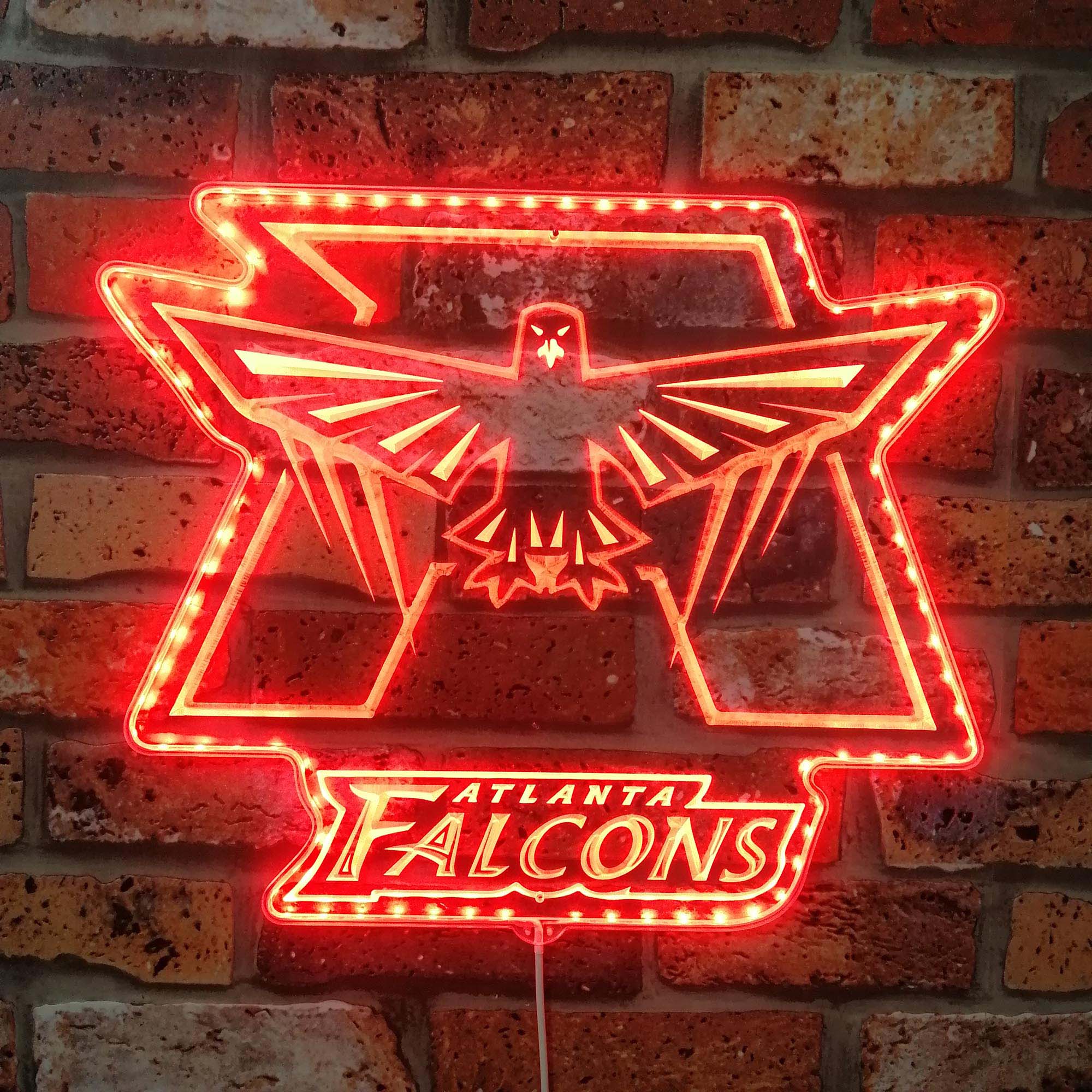 Atlanta Falcons Dynamic RGB Edge Lit LED Sign