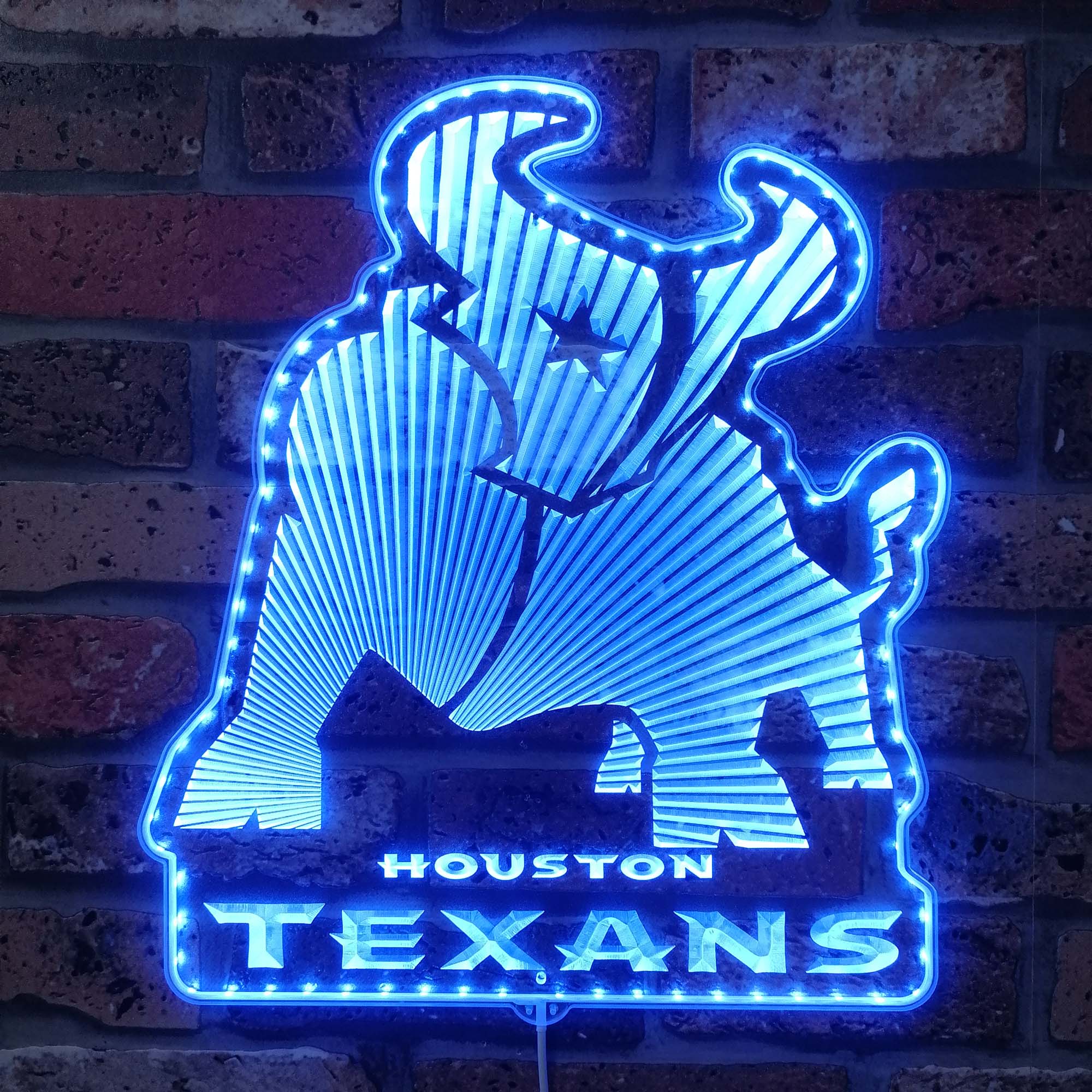 Houston Texans Dynamic RGB Edge Lit LED Sign