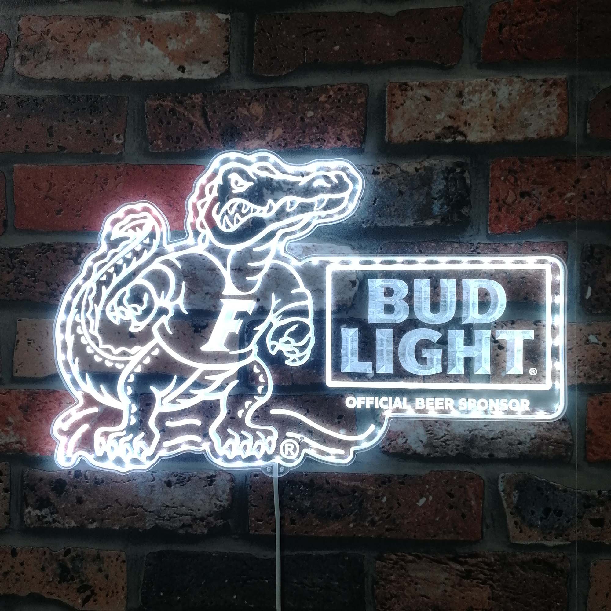 Bud Light & Florida Gators Dynamic RGB Edge Lit LED Sign