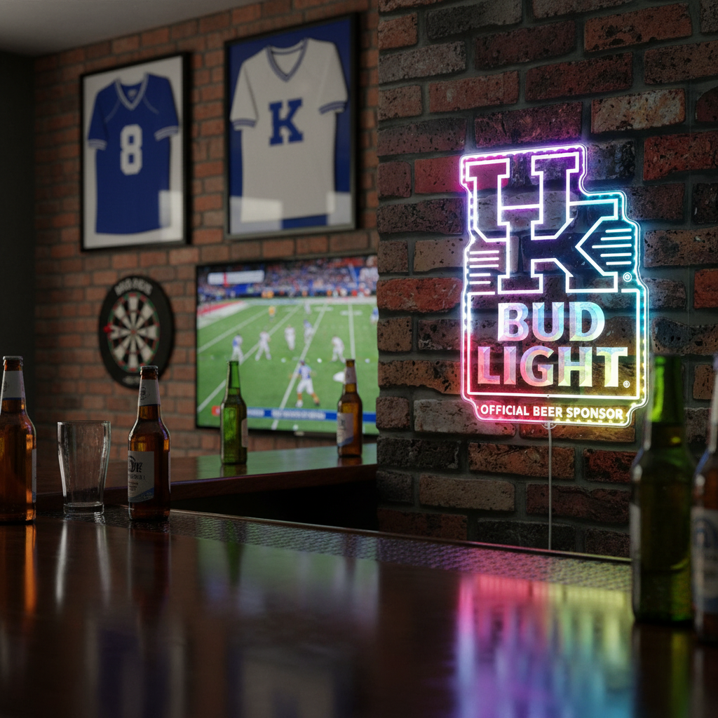 Bud Light & University of Kentucky Dynamic RGB Edge Lit LED Sign