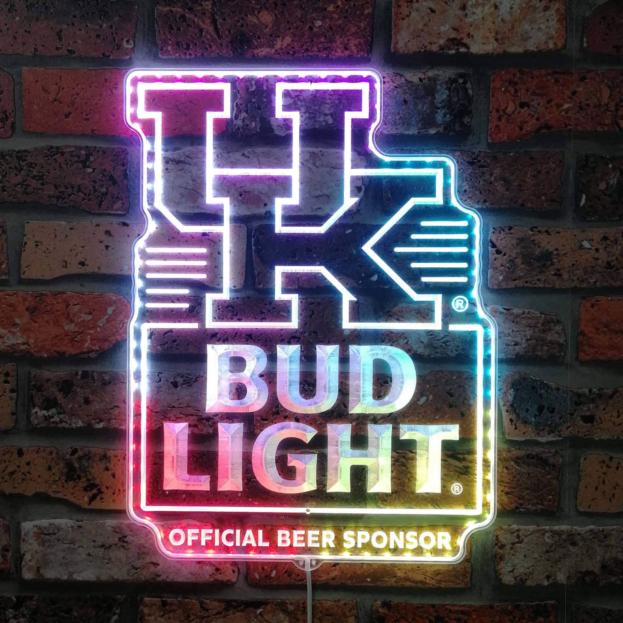 Bud Light & University of Kentucky  Dynamic RGB Edge Lit LED Sign