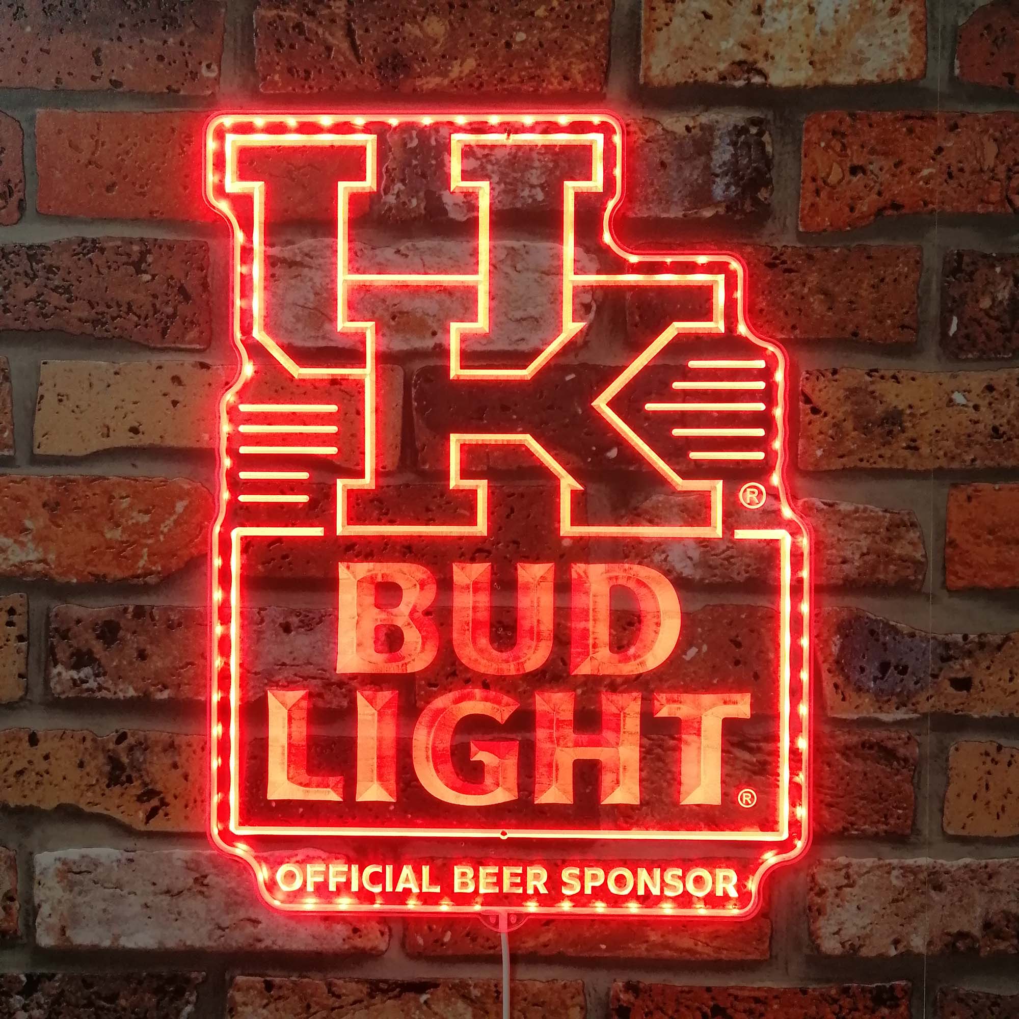 Bud Light & University of Kentucky  Dynamic RGB Edge Lit LED Sign