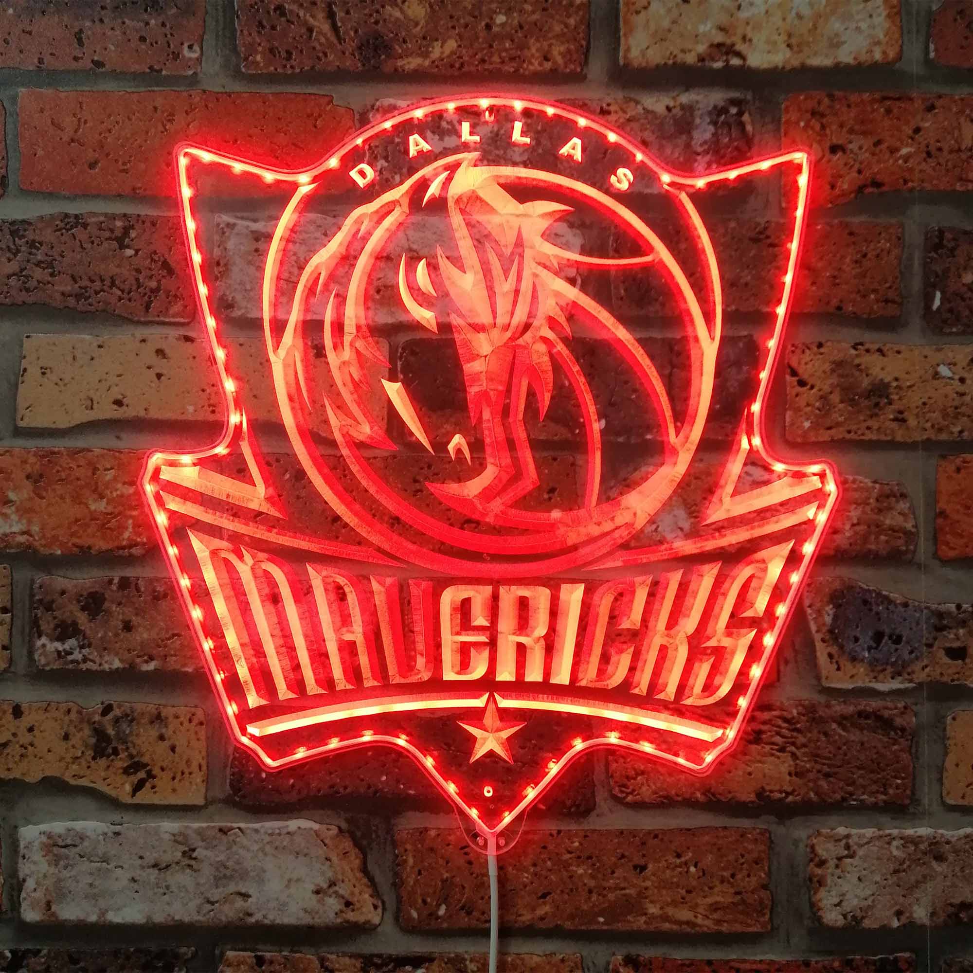 Dallas Mavericks Dynamic RGB Edge Lit LED Sign