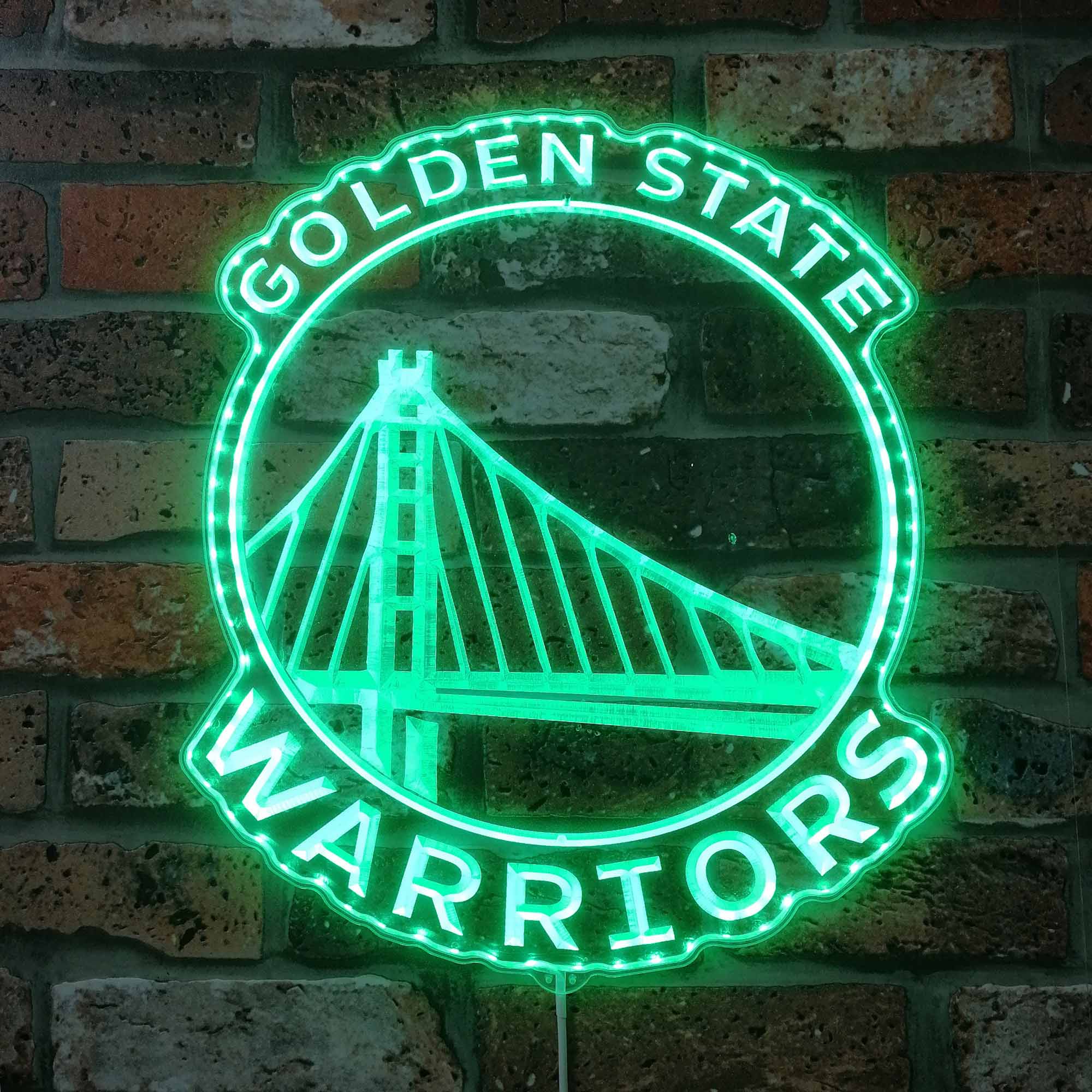 Golden State warriors Dynamic RGB Edge Lit LED Sign