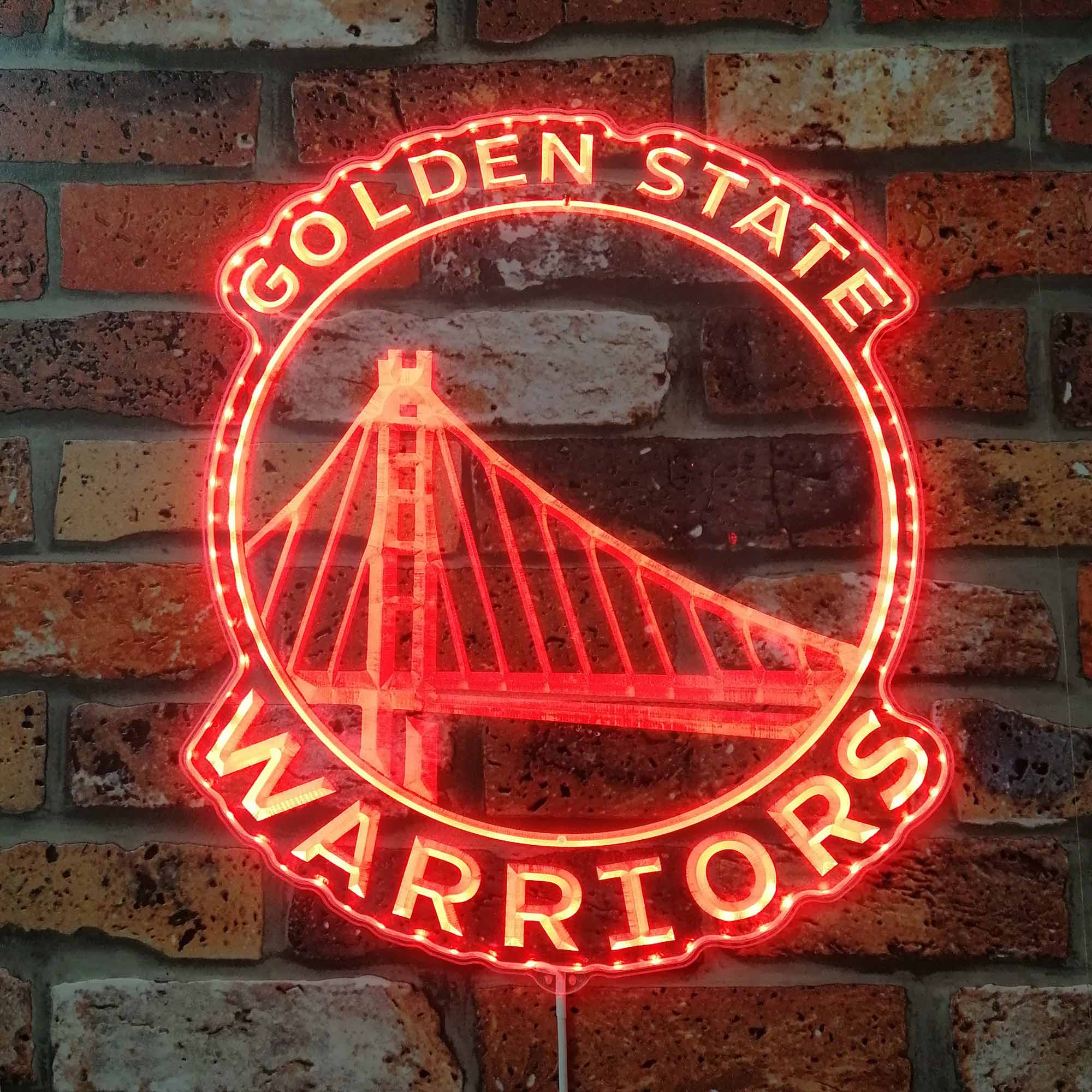 Golden State warriors Dynamic RGB Edge Lit LED Sign