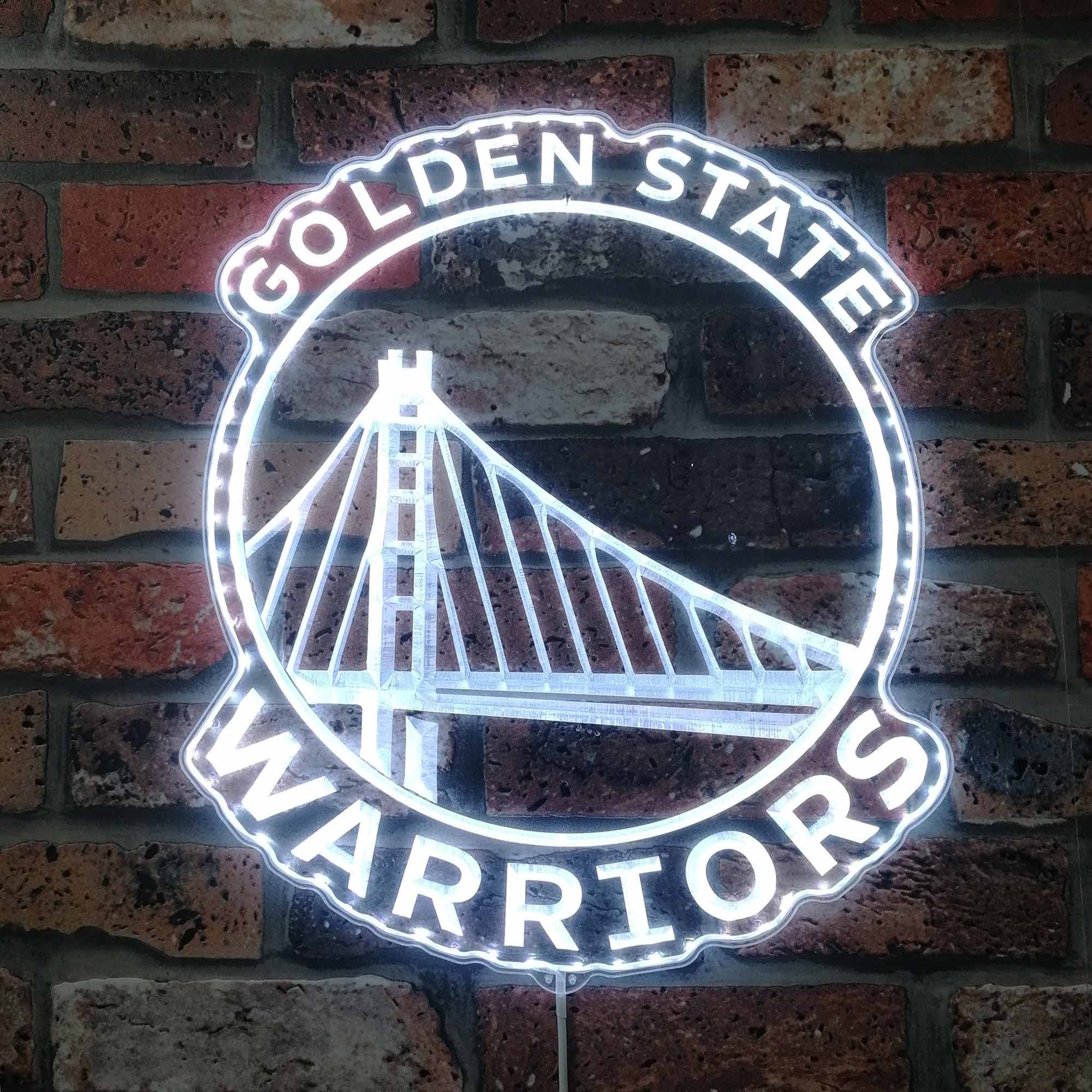 Golden State warriors Dynamic RGB Edge Lit LED Sign