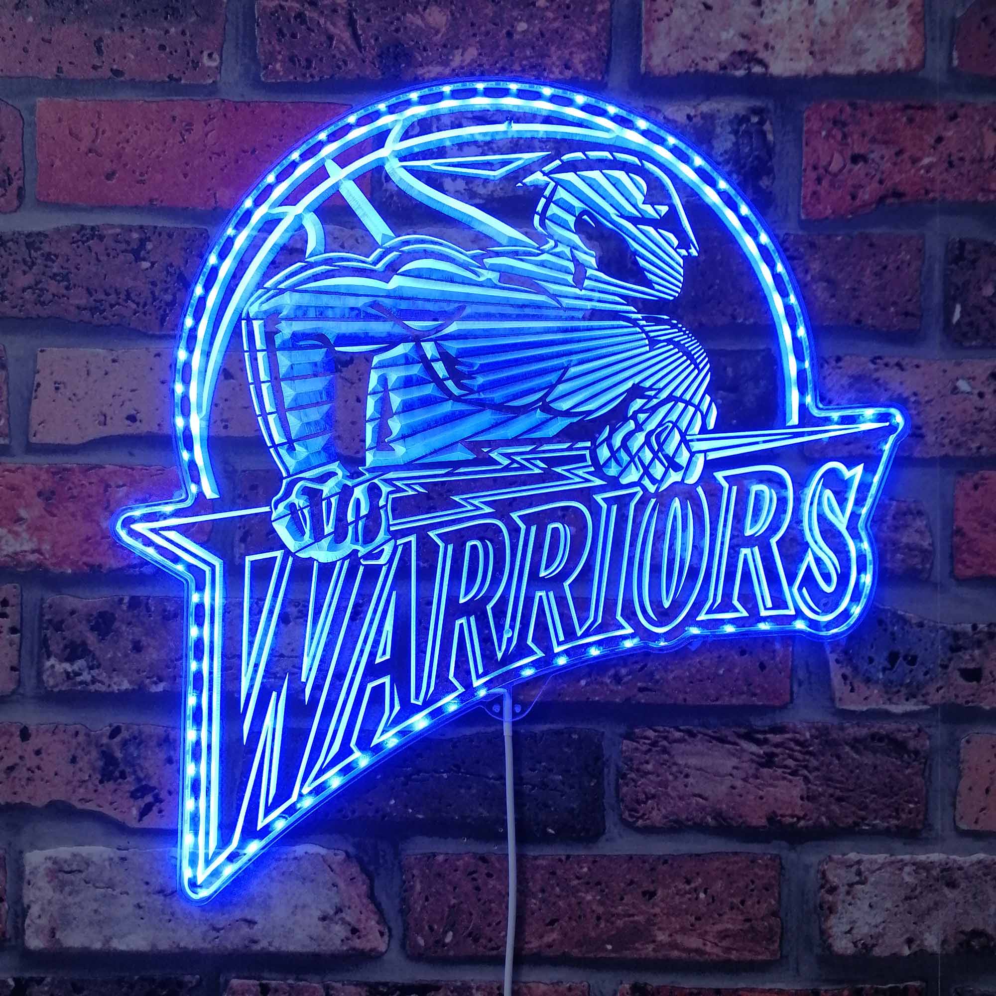 Golden State warriors Dynamic RGB Edge Lit LED Sign