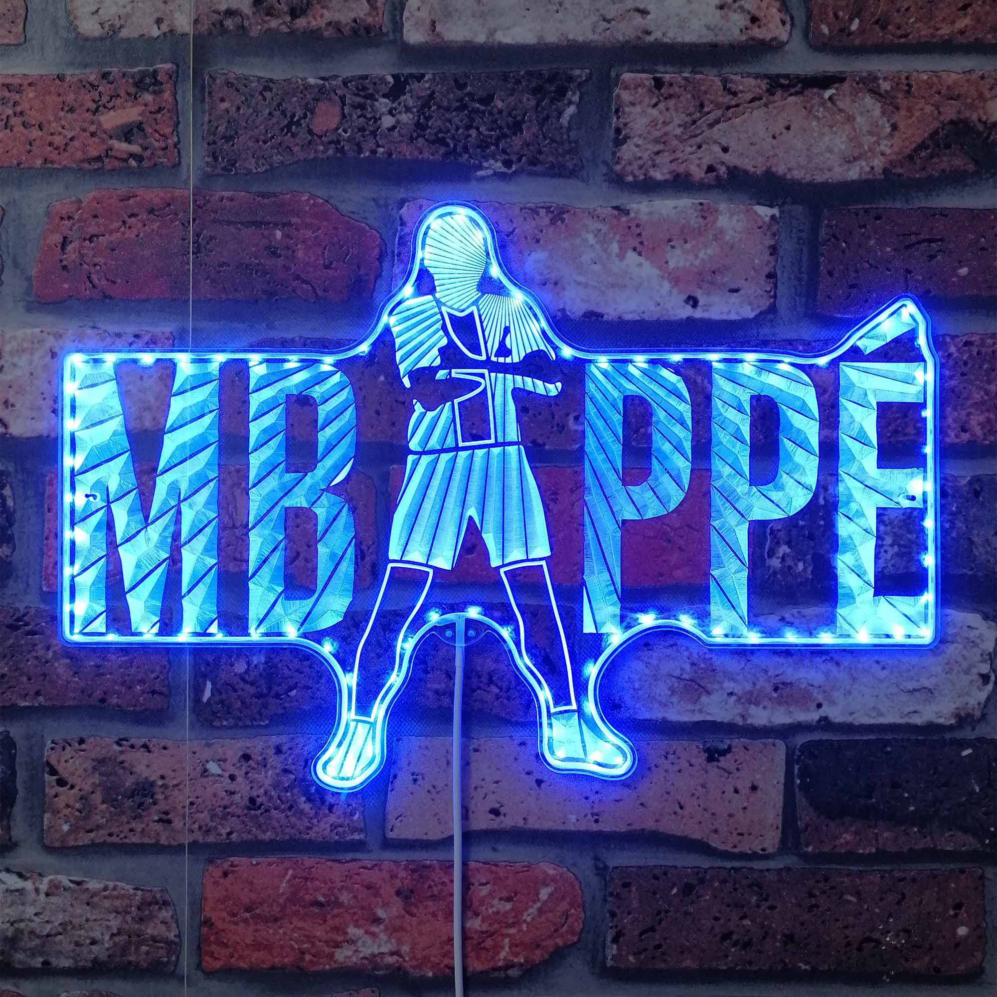 Personalized Mbappe Dynamic RGB Edge Lit LED Sign