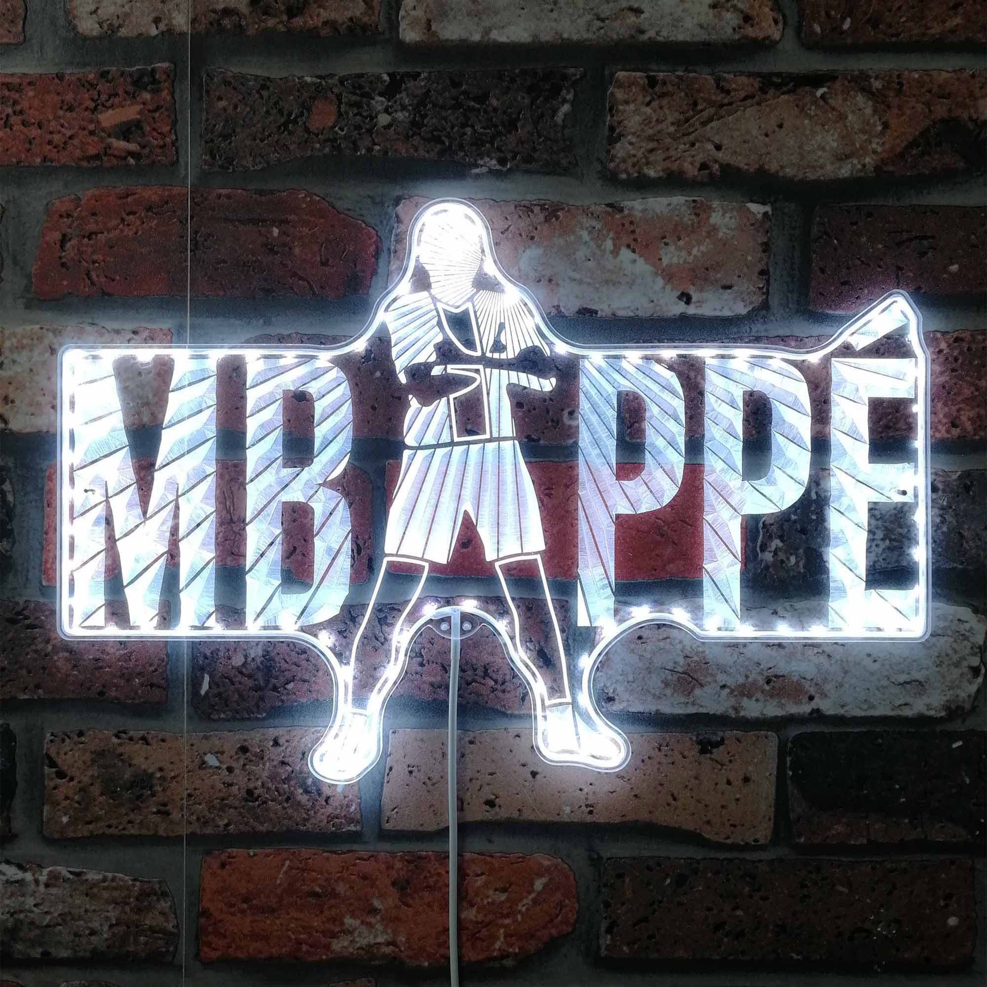 Personalized Mbappe Dynamic RGB Edge Lit LED Sign