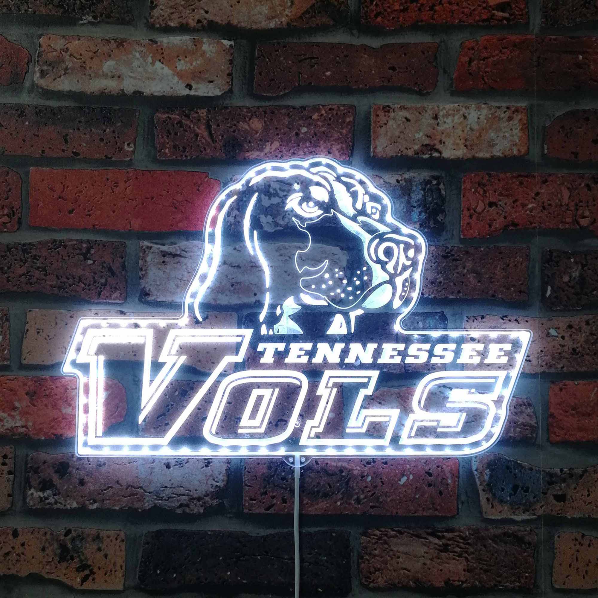 Tennessee Vols Neon LED Sign with Dynamic RGB Colors