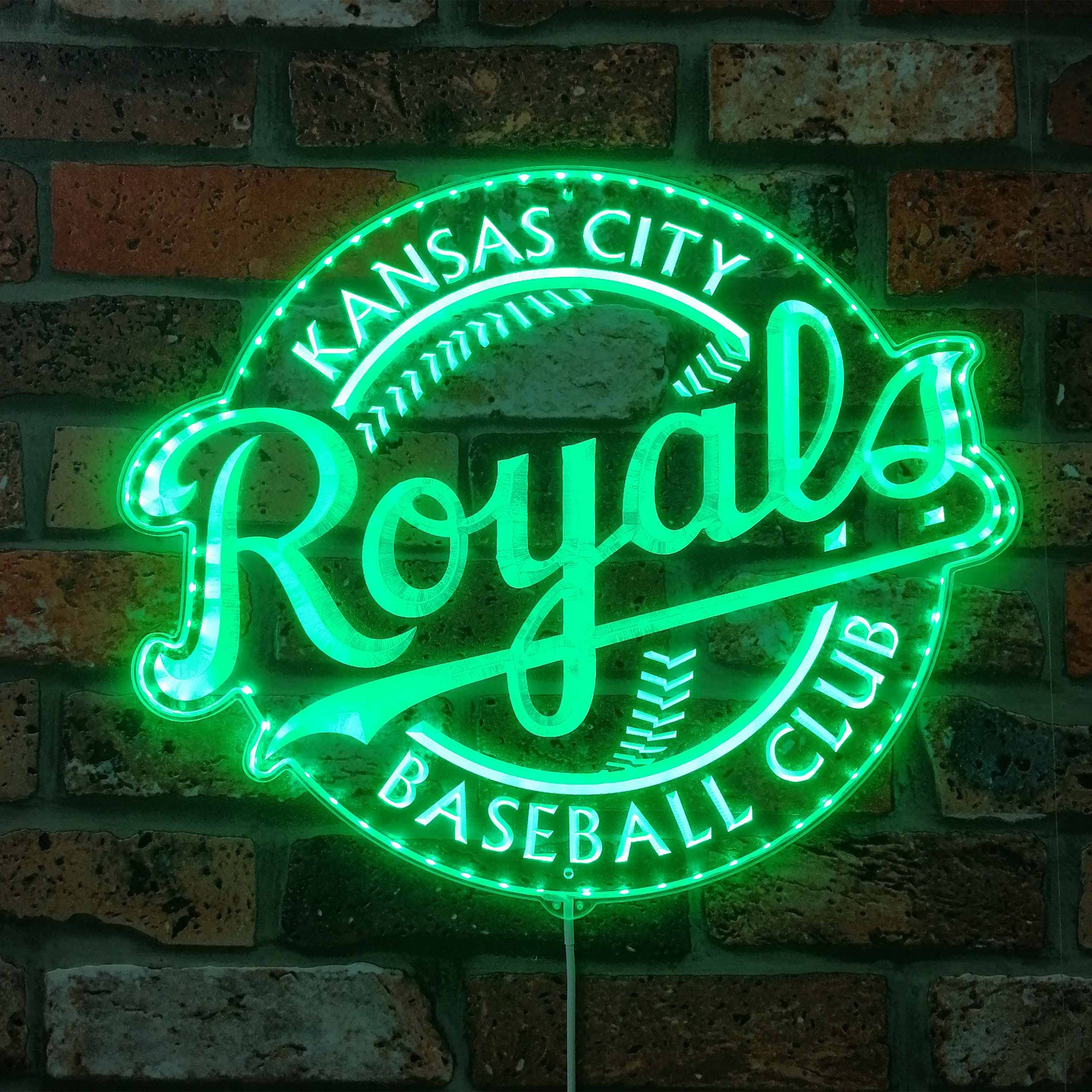 MLB Kansas City Royals Dynamic RGB Edge Lit LED Sign