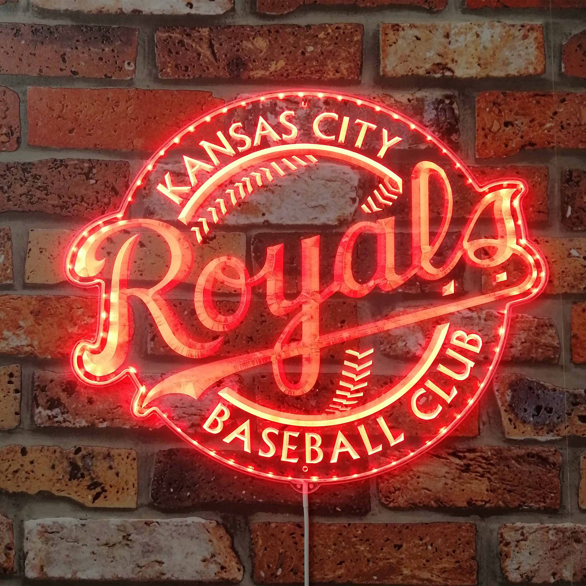 MLB Kansas City Royals Dynamic RGB Edge Lit LED Sign