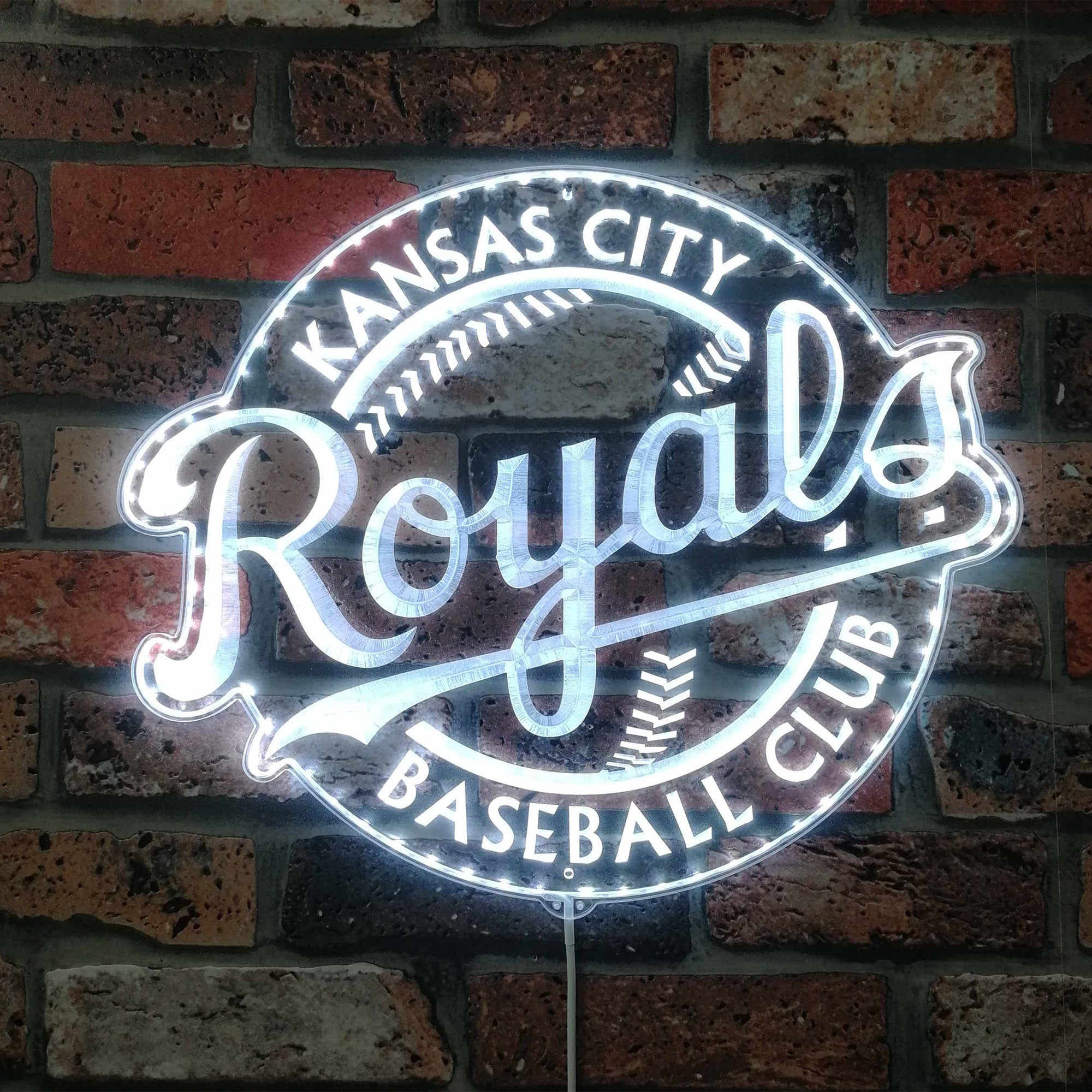 MLB Kansas City Royals Dynamic RGB Edge Lit LED Sign