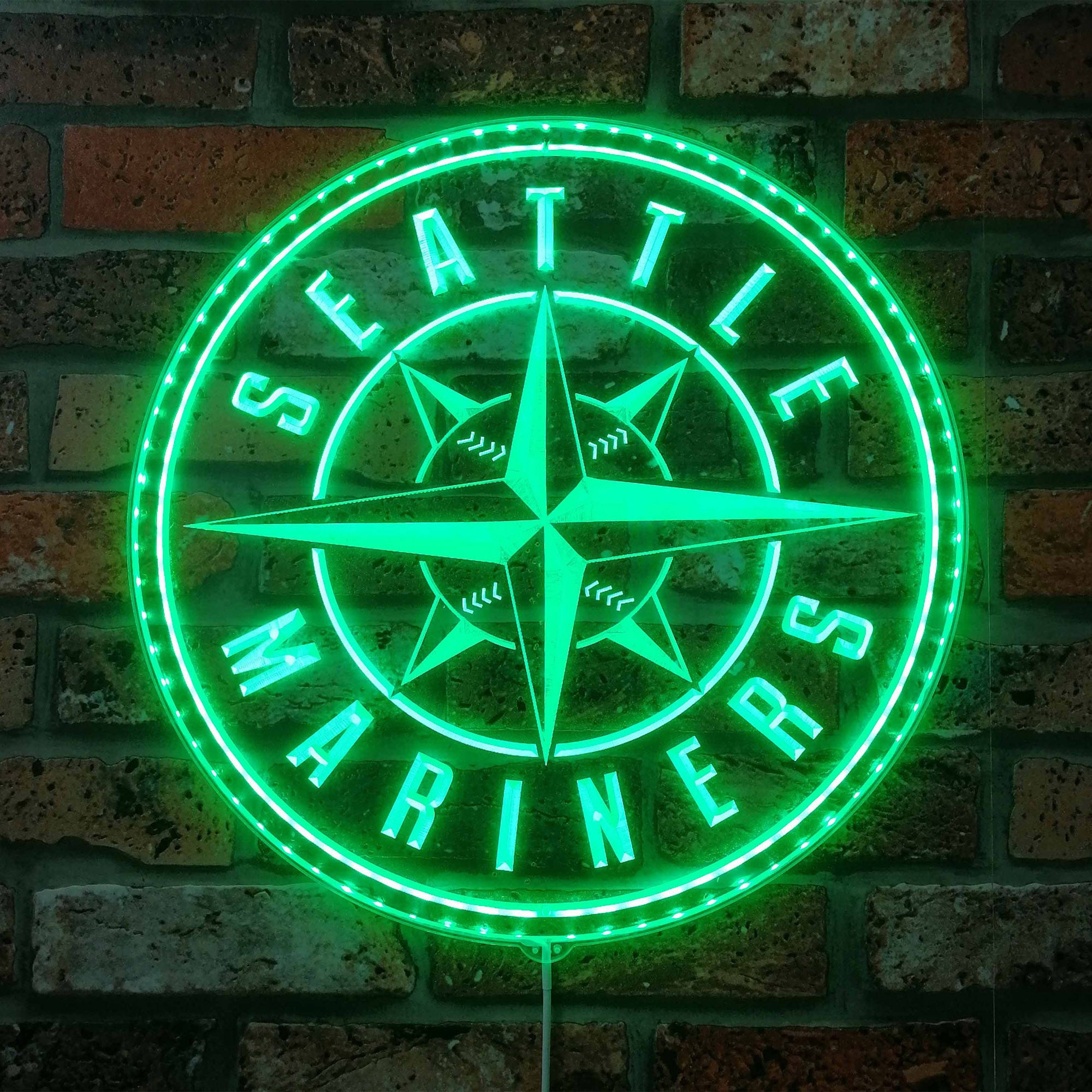 MLB Seattle Mariners Dynamic RGB Edge Lit LED Sign