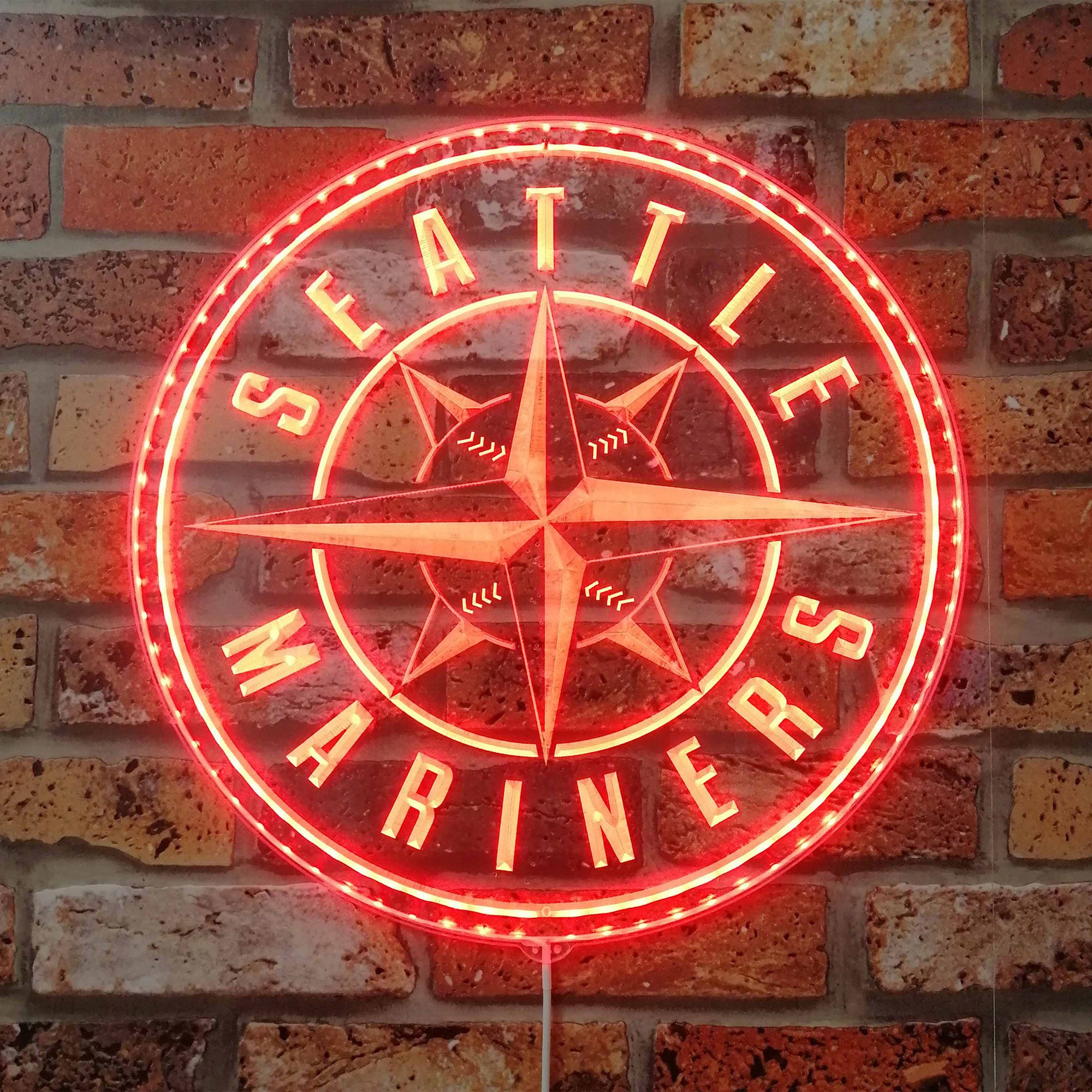 MLB Seattle Mariners Dynamic RGB Edge Lit LED Sign