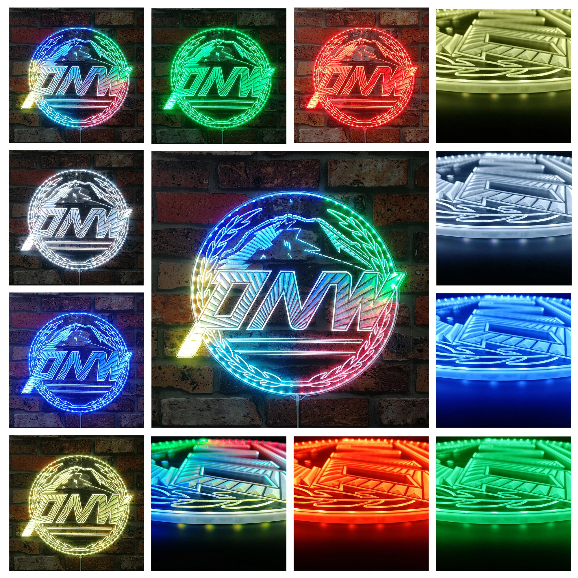 Seattle Mariners Alternate Logo Dynamic RGB Edge Lit LED Sign