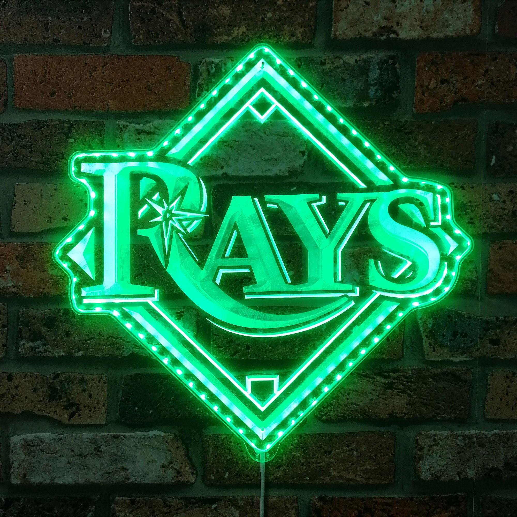 Tampa Bay Rays Dynamic RGB Edge Lit LED Sign