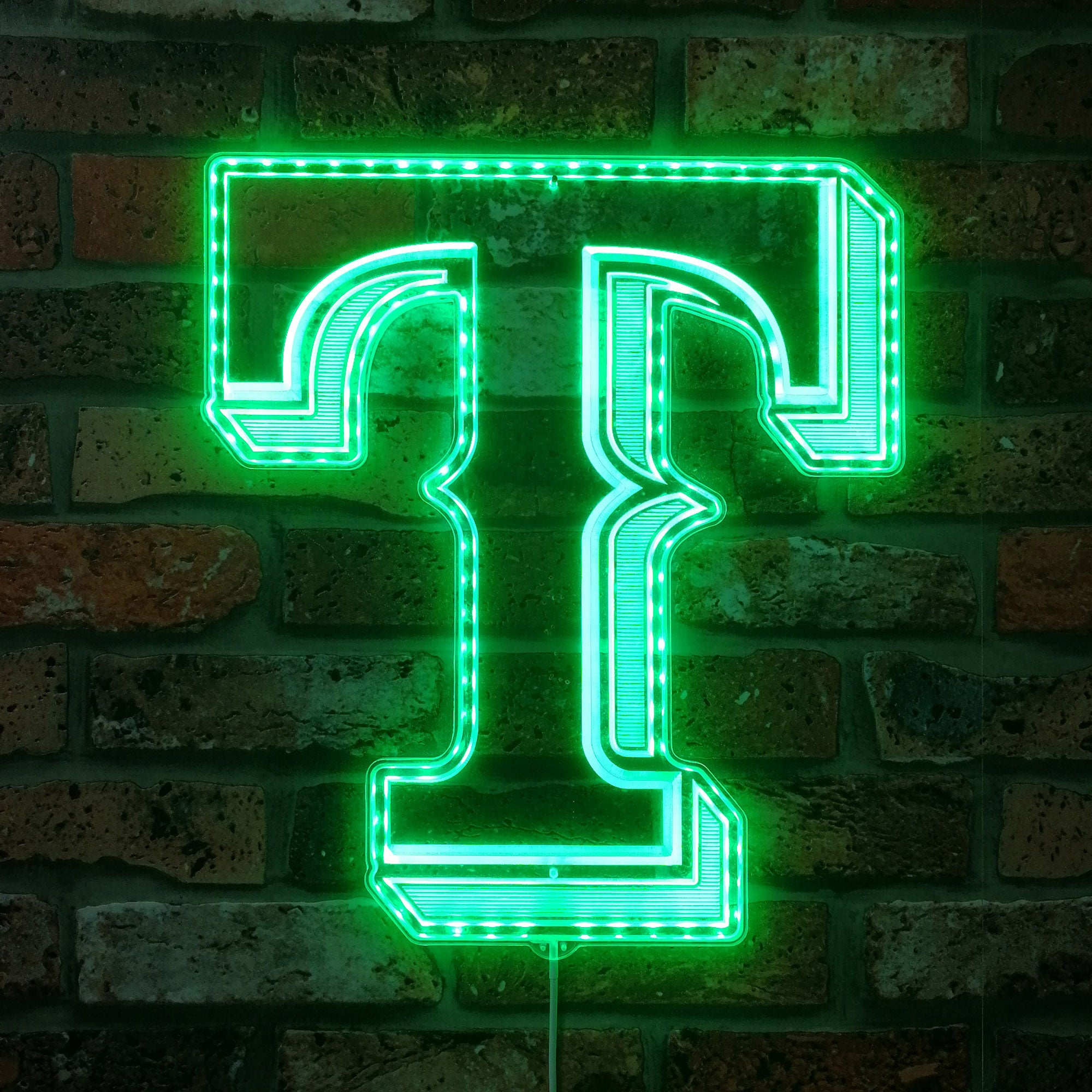 Texas Rangers Dynamic RGB Edge Lit LED Sign