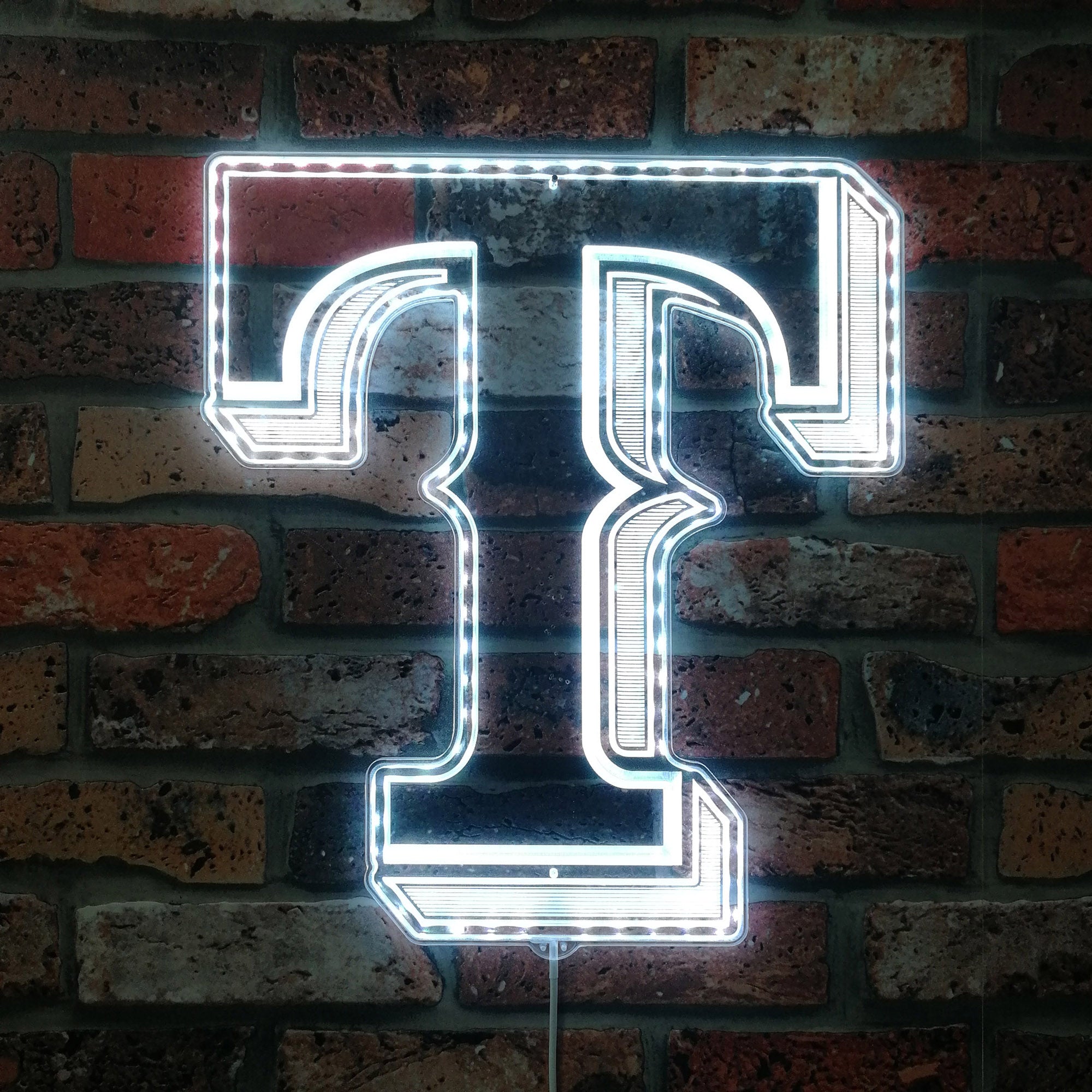 Texas Rangers Dynamic RGB Edge Lit LED Sign