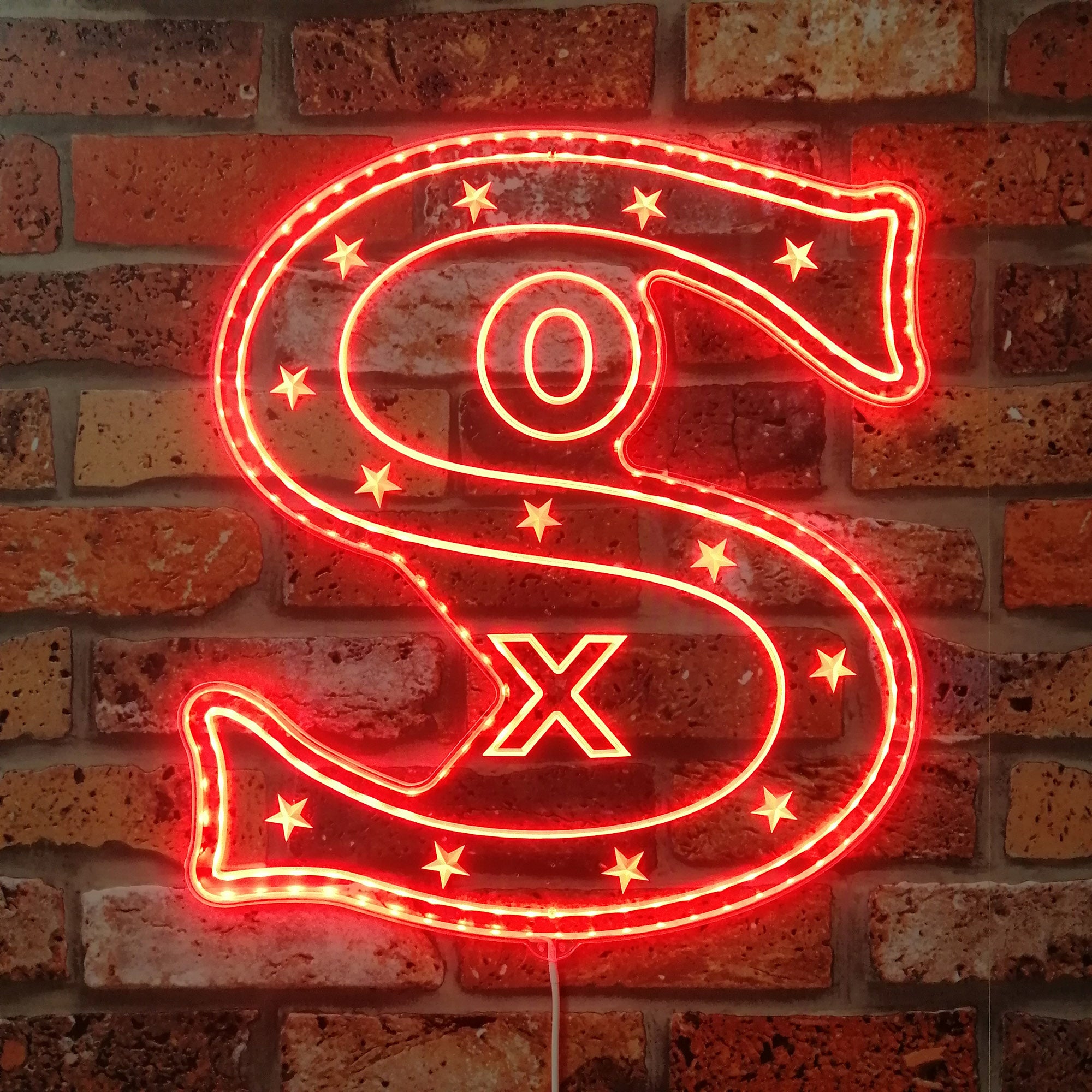 Chicago white sox retro Dynamic RGB Edge Lit LED Sign