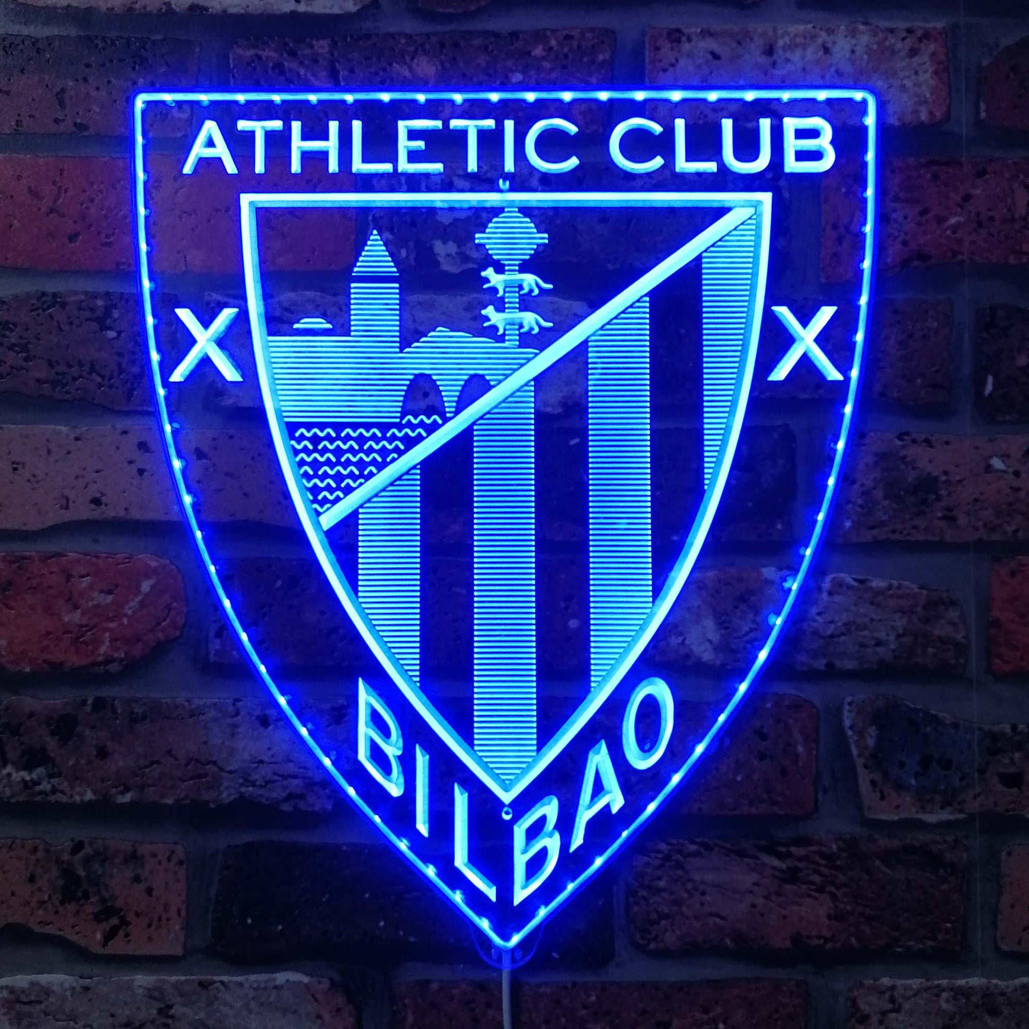 Athletic Bilbao. Neon LED Sign with Dynamic RGB Colors