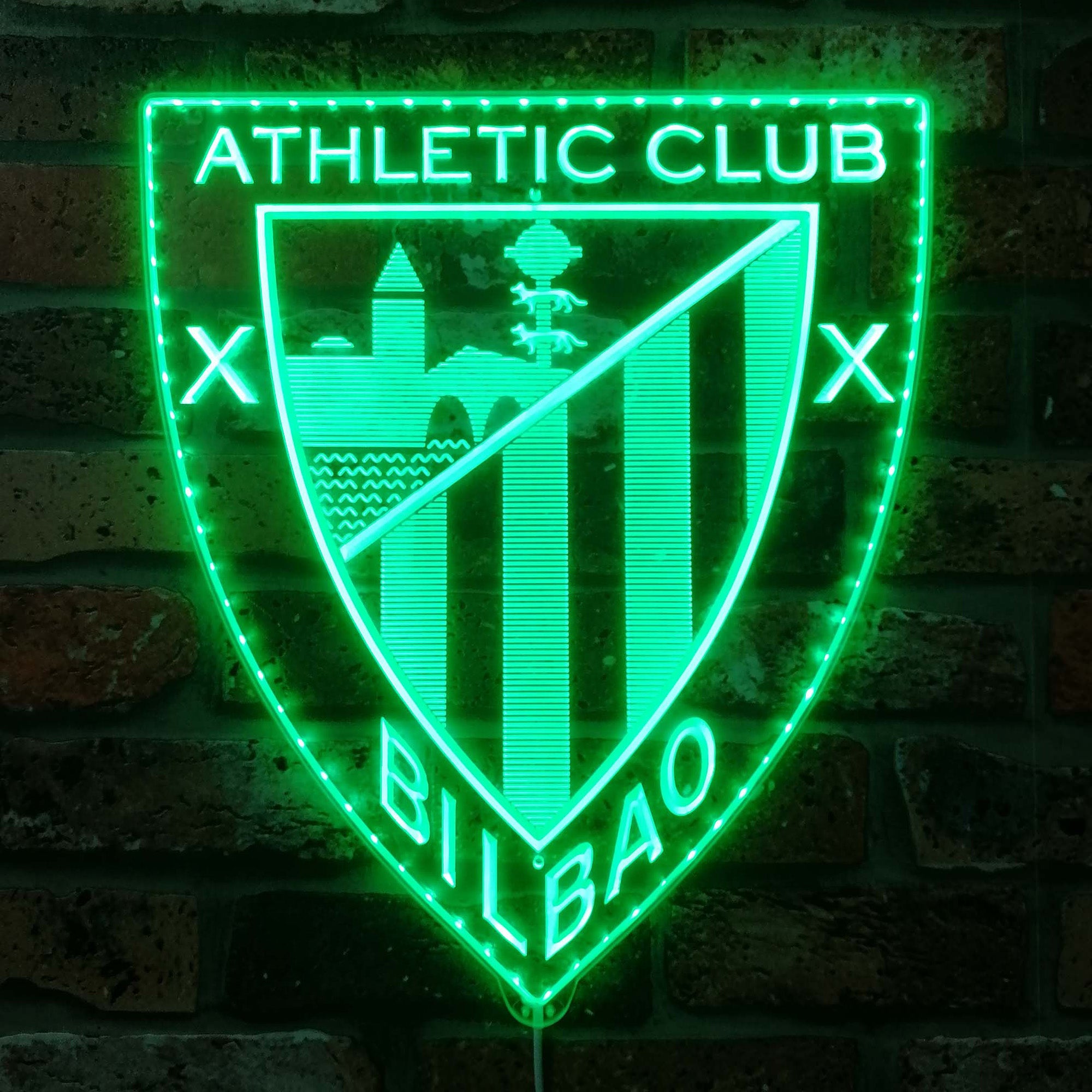 Athletic Bilbao. Neon LED Sign with Dynamic RGB Colors