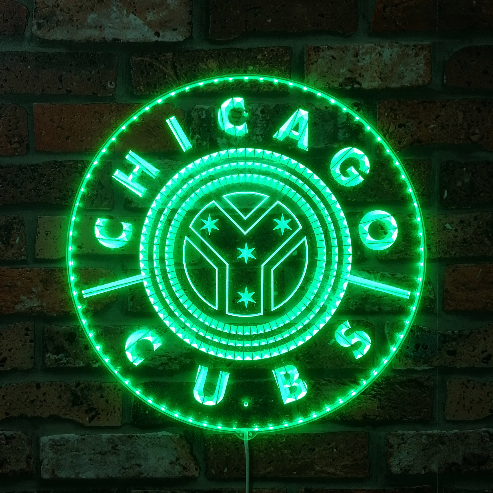 Chicago Cubs Alternate Dynamic RGB Edge Lit LED Sign