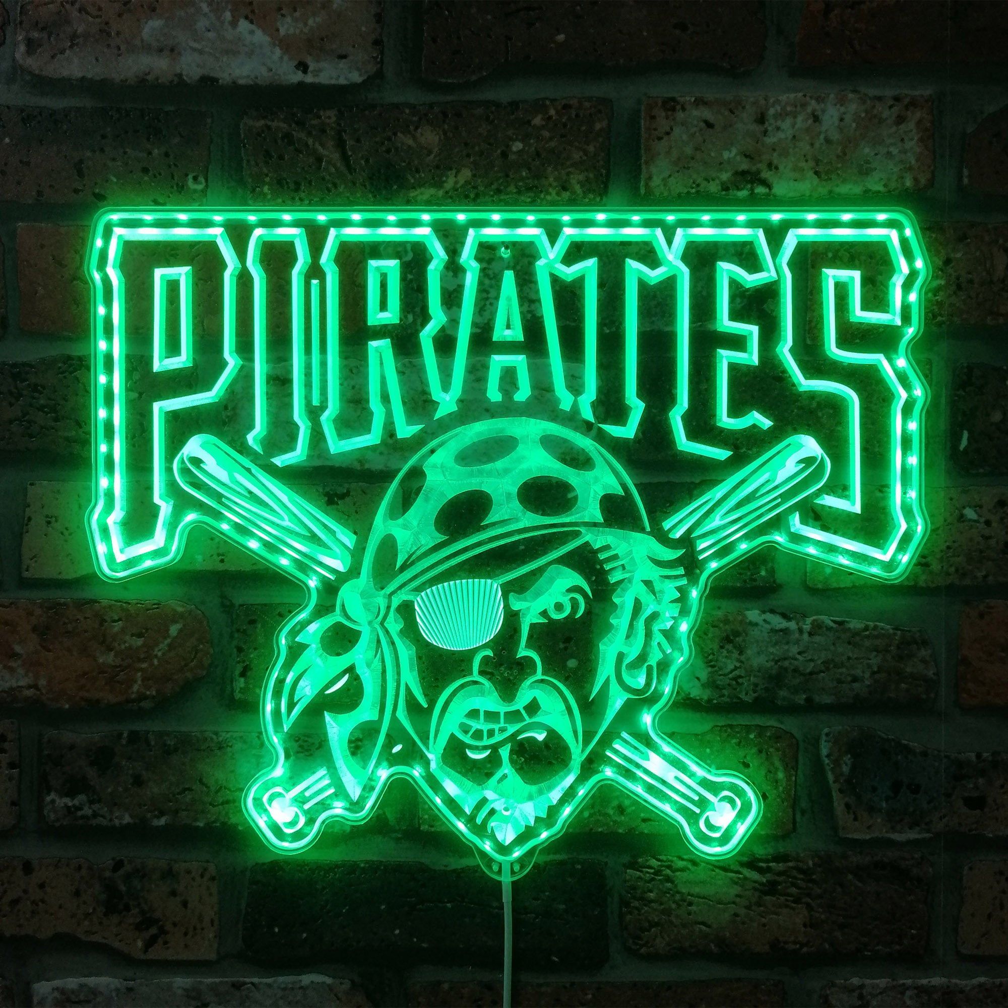 Pittsburgh Pirates Dynamic RGB Edge Lit LED Sign