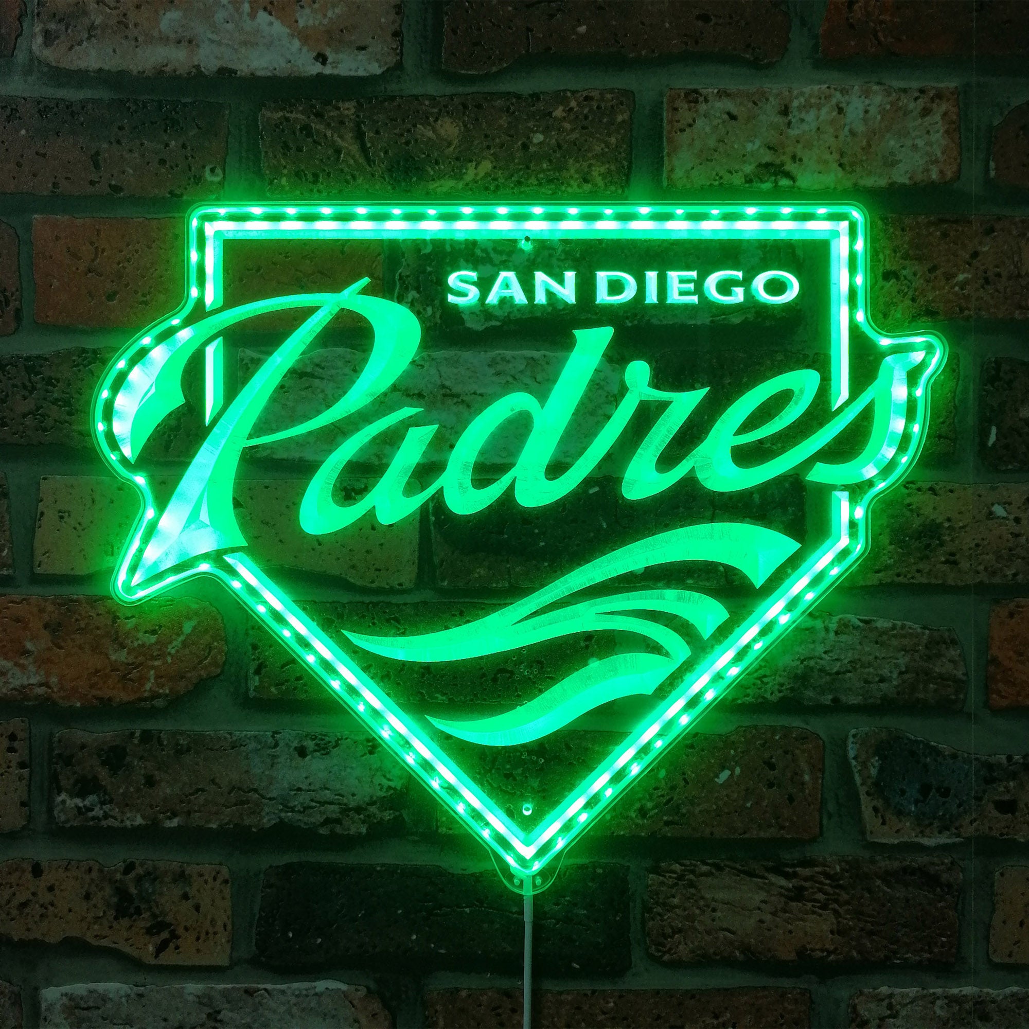 San Diego Padres Dynamic RGB Edge Lit LED Sign