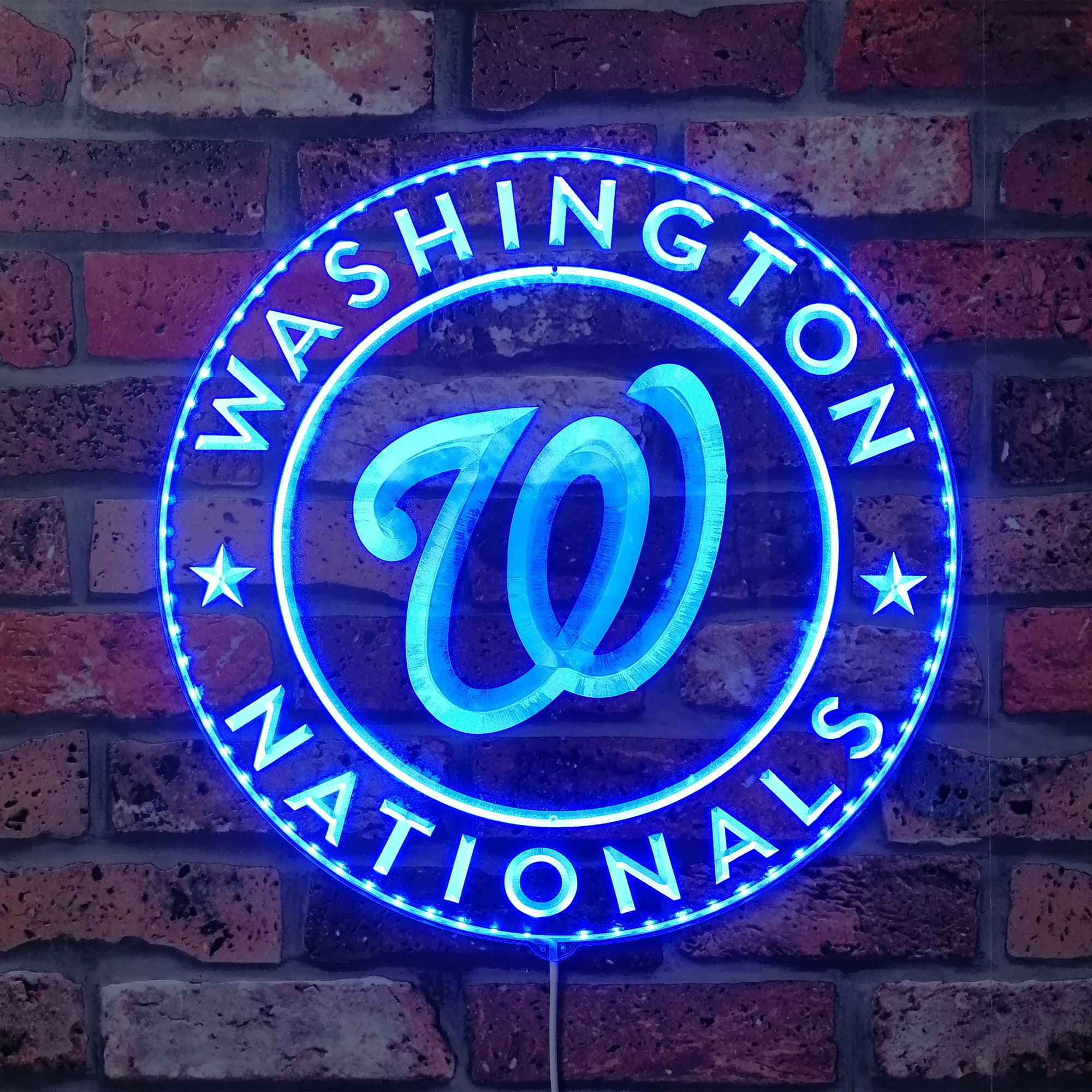 Washington Nationals Dynamic RGB Edge Lit LED Sign