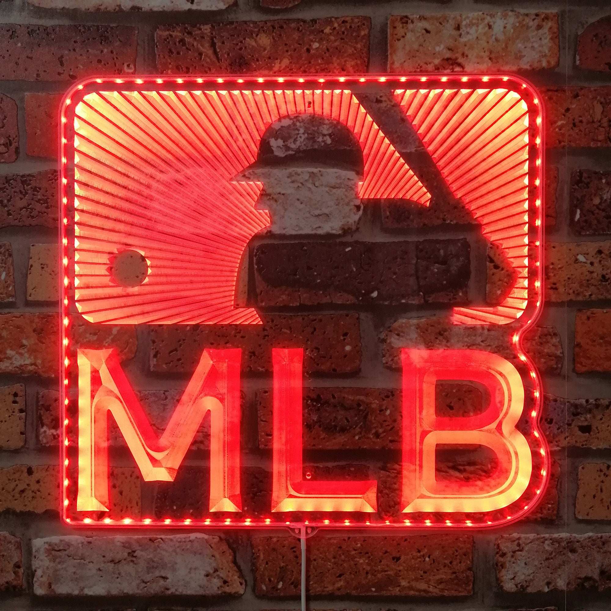 Major League Baseball Logo Dynamic RGB Edge Lit LED Sign