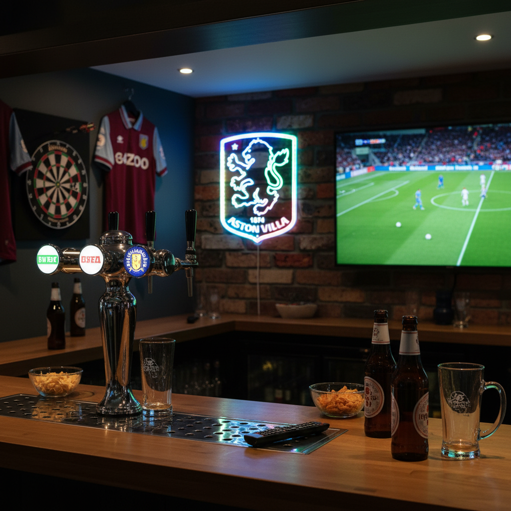 Aston Villa FC  Neon LED Sign with Dynamic RGB Colors