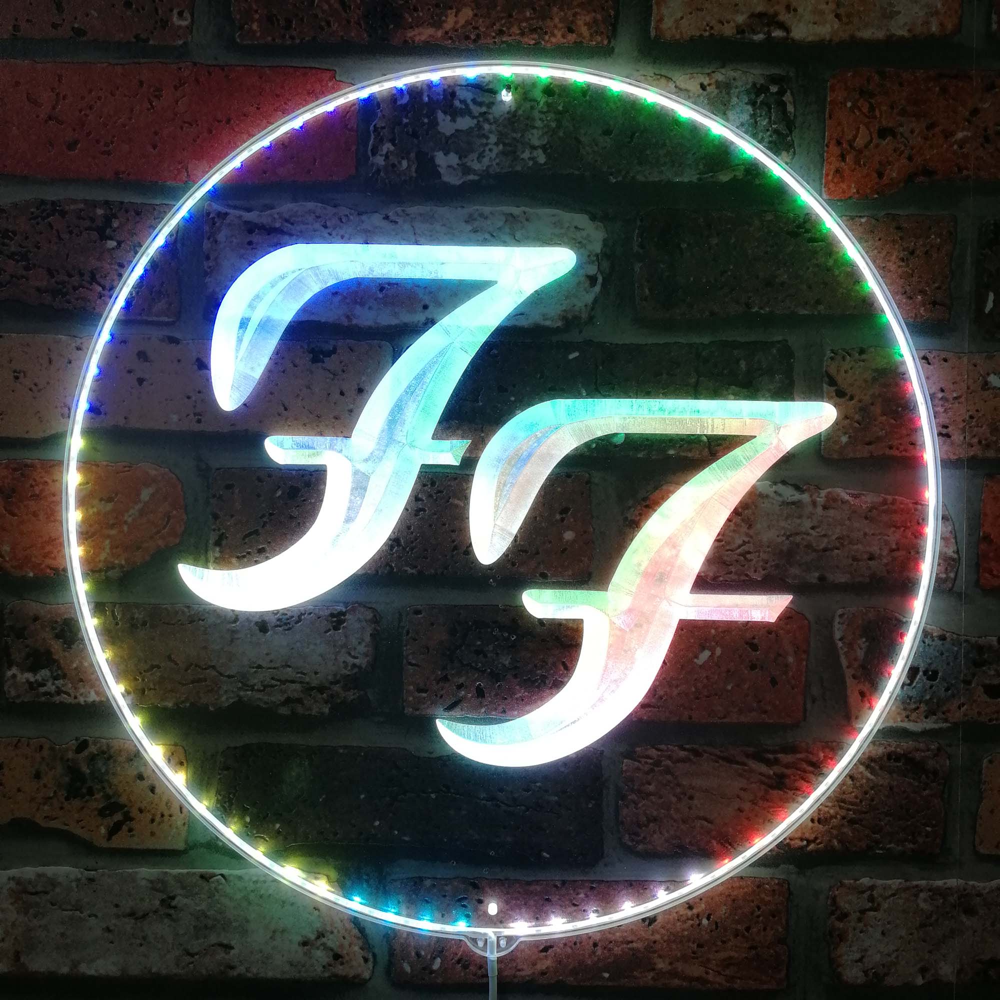 Foo Fighter Dynamic RGB Edge Lit LED Sign