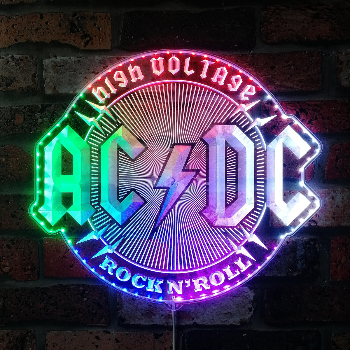 ACDC Dynamic RGB Edge Lit LED Sign | PROLEDSIGN