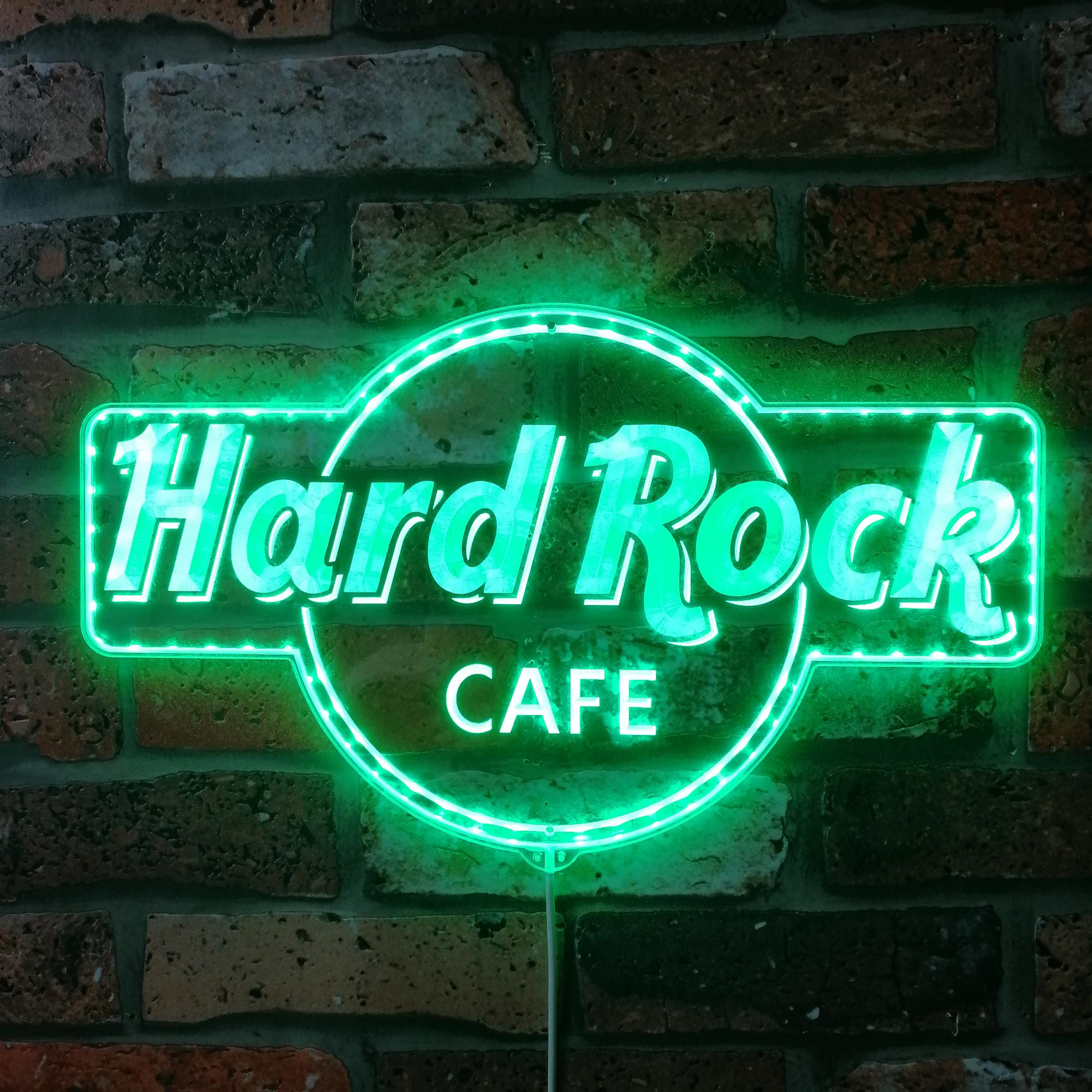 Hard Rock Cafe Dynamic RGB Edge Lit LED Sign