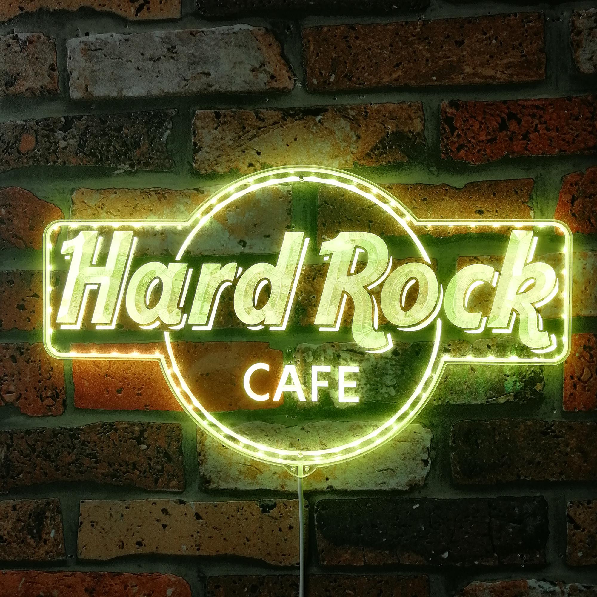 Hard Rock Cafe Dynamic RGB Edge Lit LED Sign