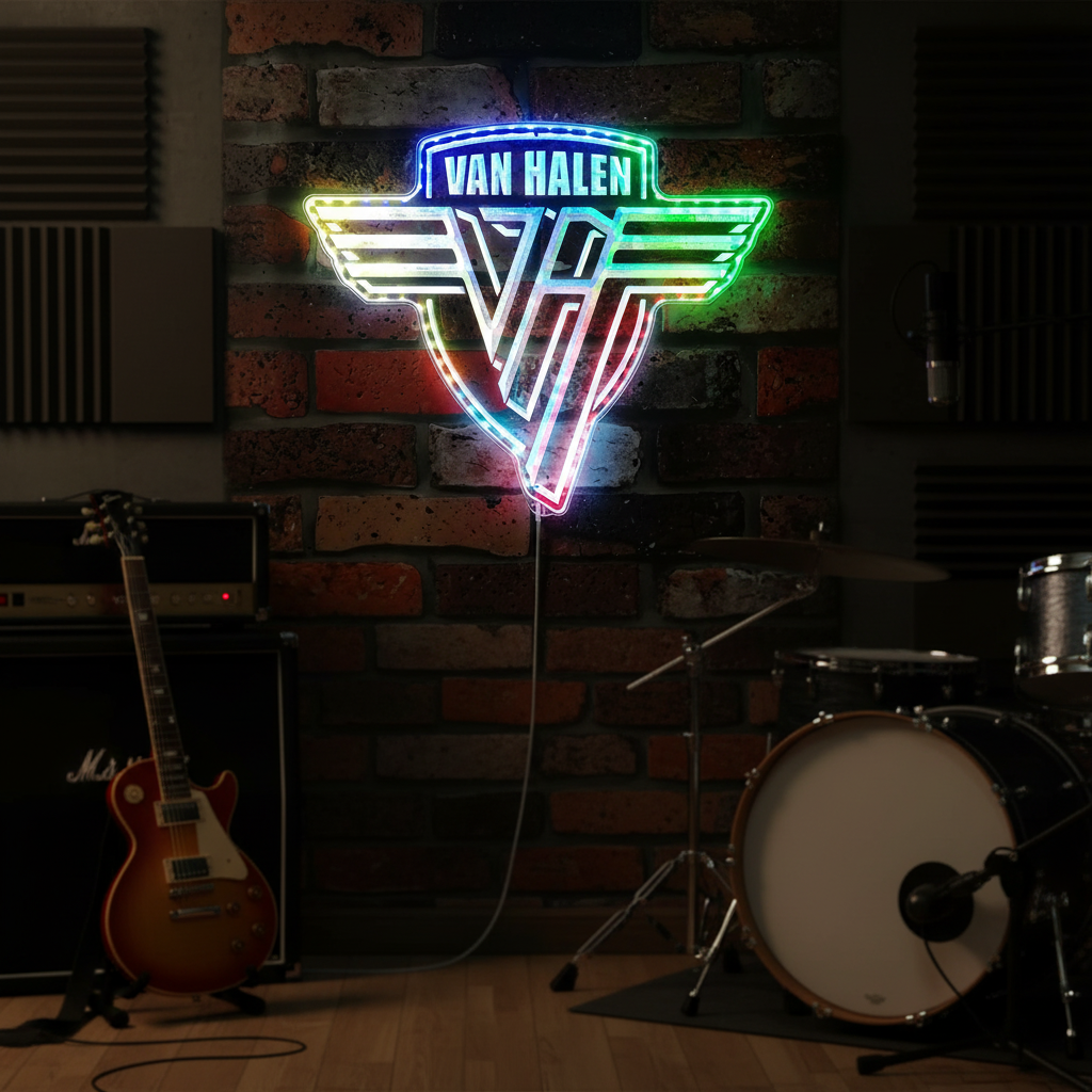 ACDC Neon LED Sign with Dynamic RGB Colors