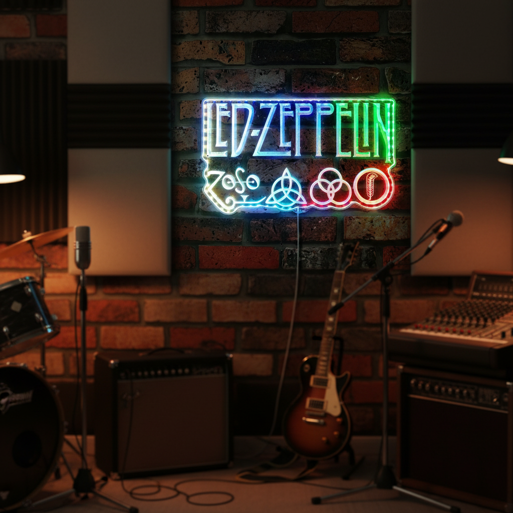 ACDC Neon LED Sign with Dynamic RGB Colors