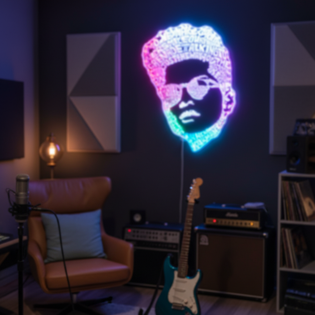 ACDC Neon LED Sign with Dynamic RGB Colors