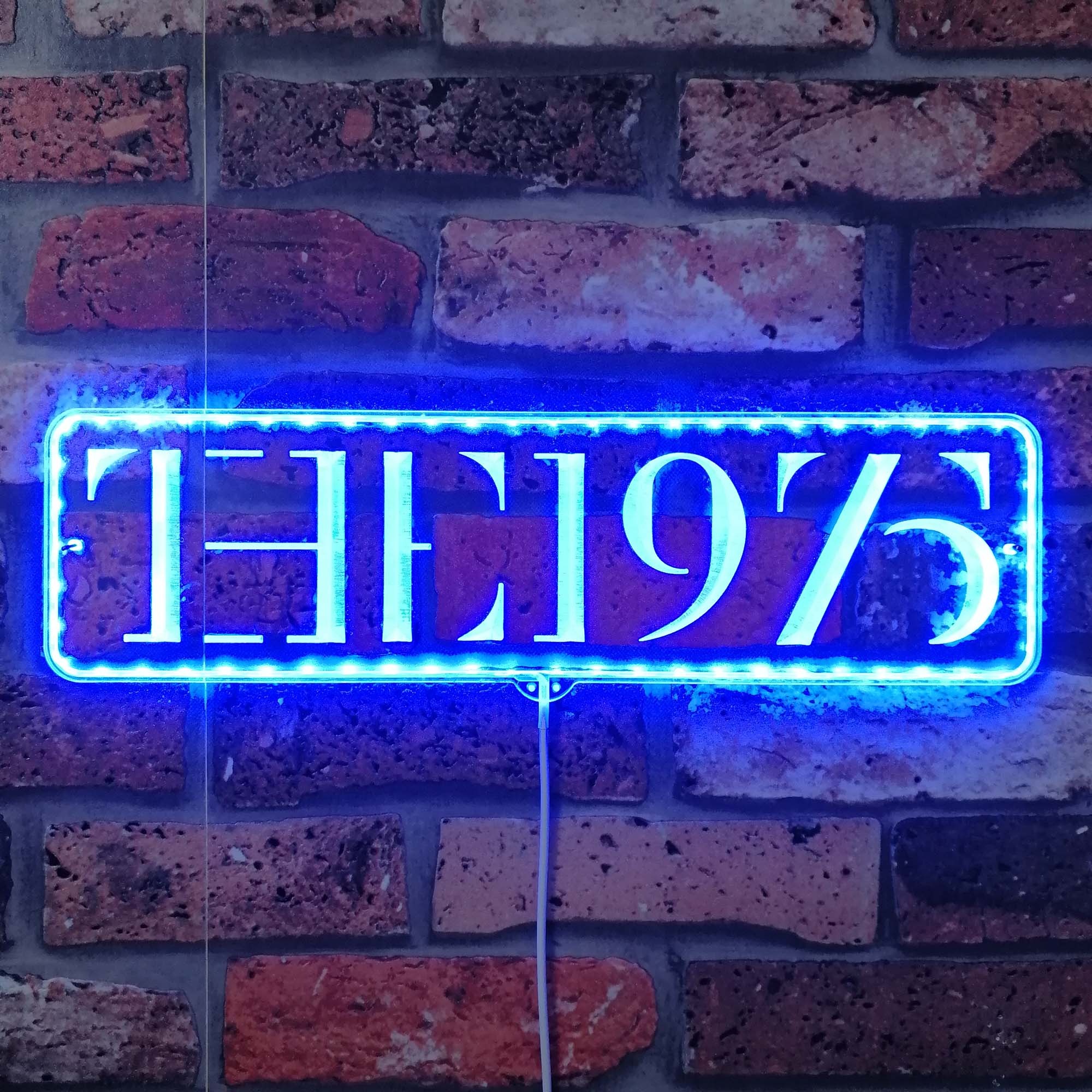 The 1975 Dynamic RGB Edge Lit LED Sign