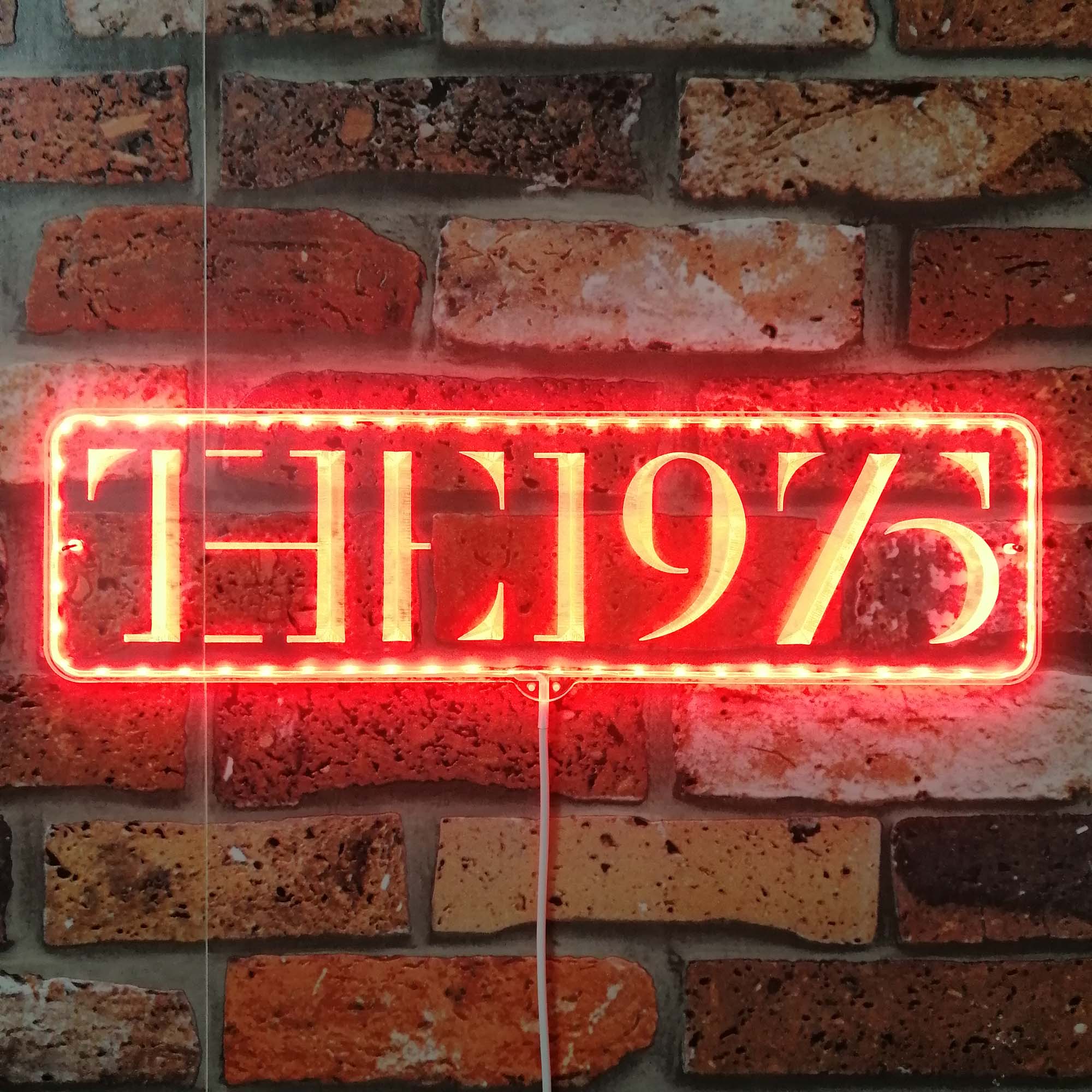 The 1975 Dynamic RGB Edge Lit LED Sign