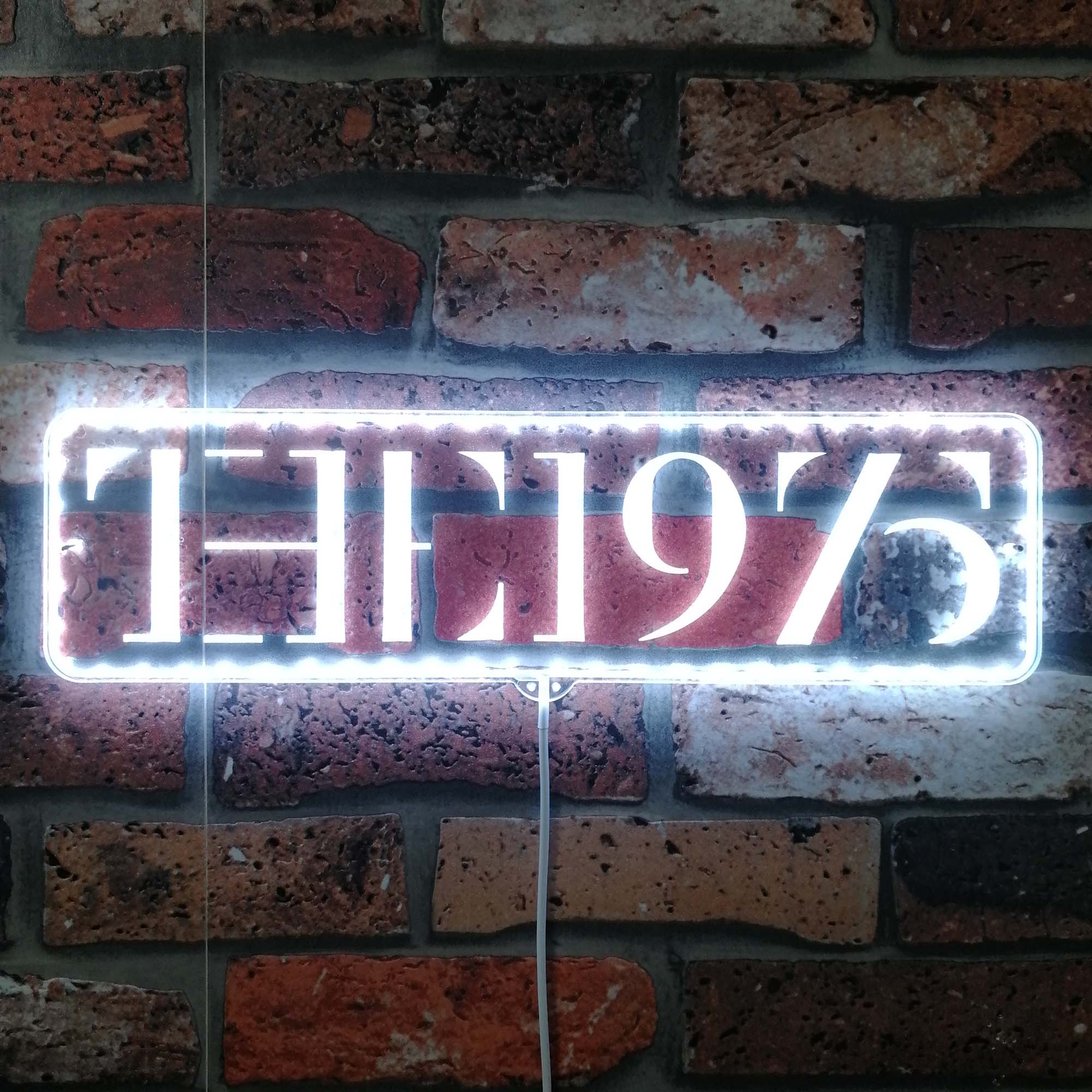 The 1975 Dynamic RGB Edge Lit LED Sign